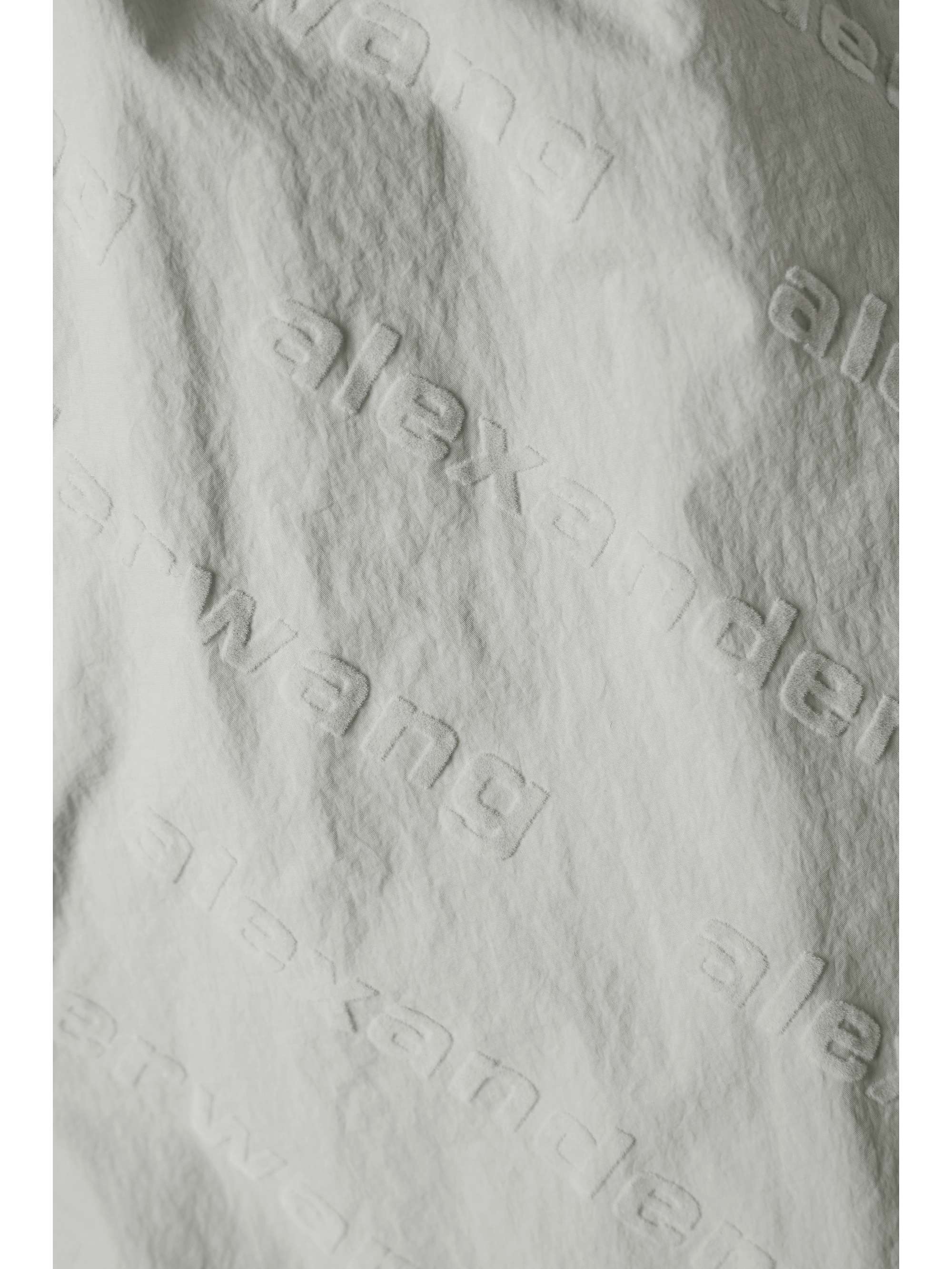 ALEXANDER WANG Flocked crinkled-shell track pants