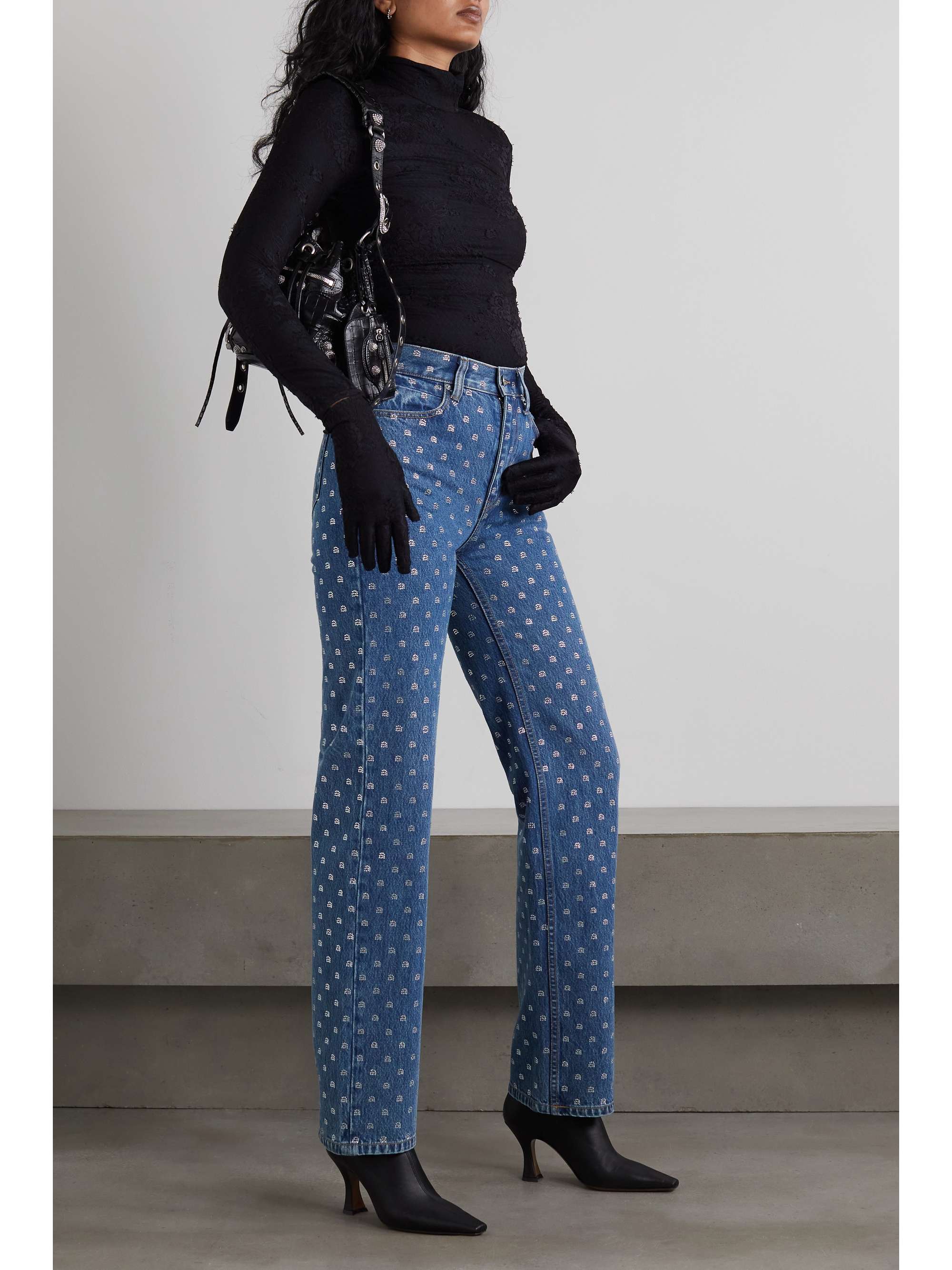 alexander wang leather jeans