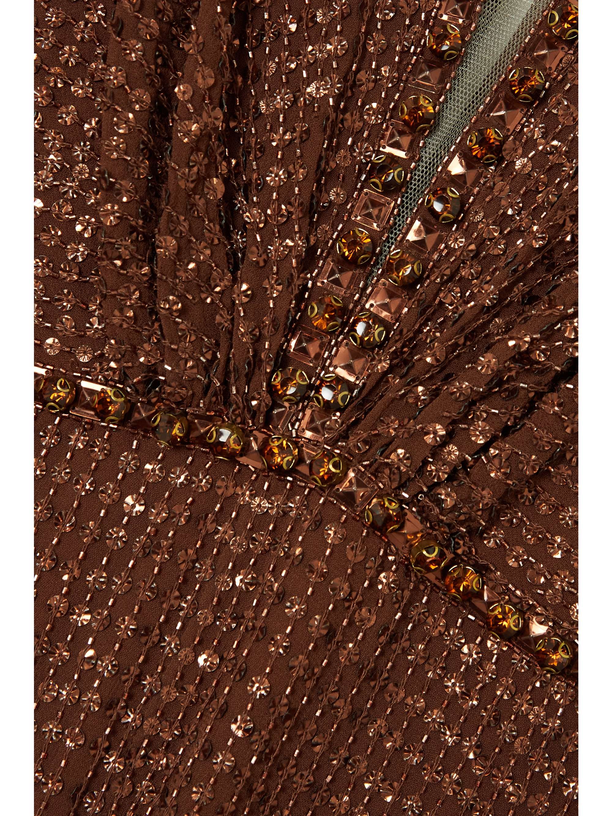 JENNY PACKHAM 披风效果带缀饰绢网连体裤