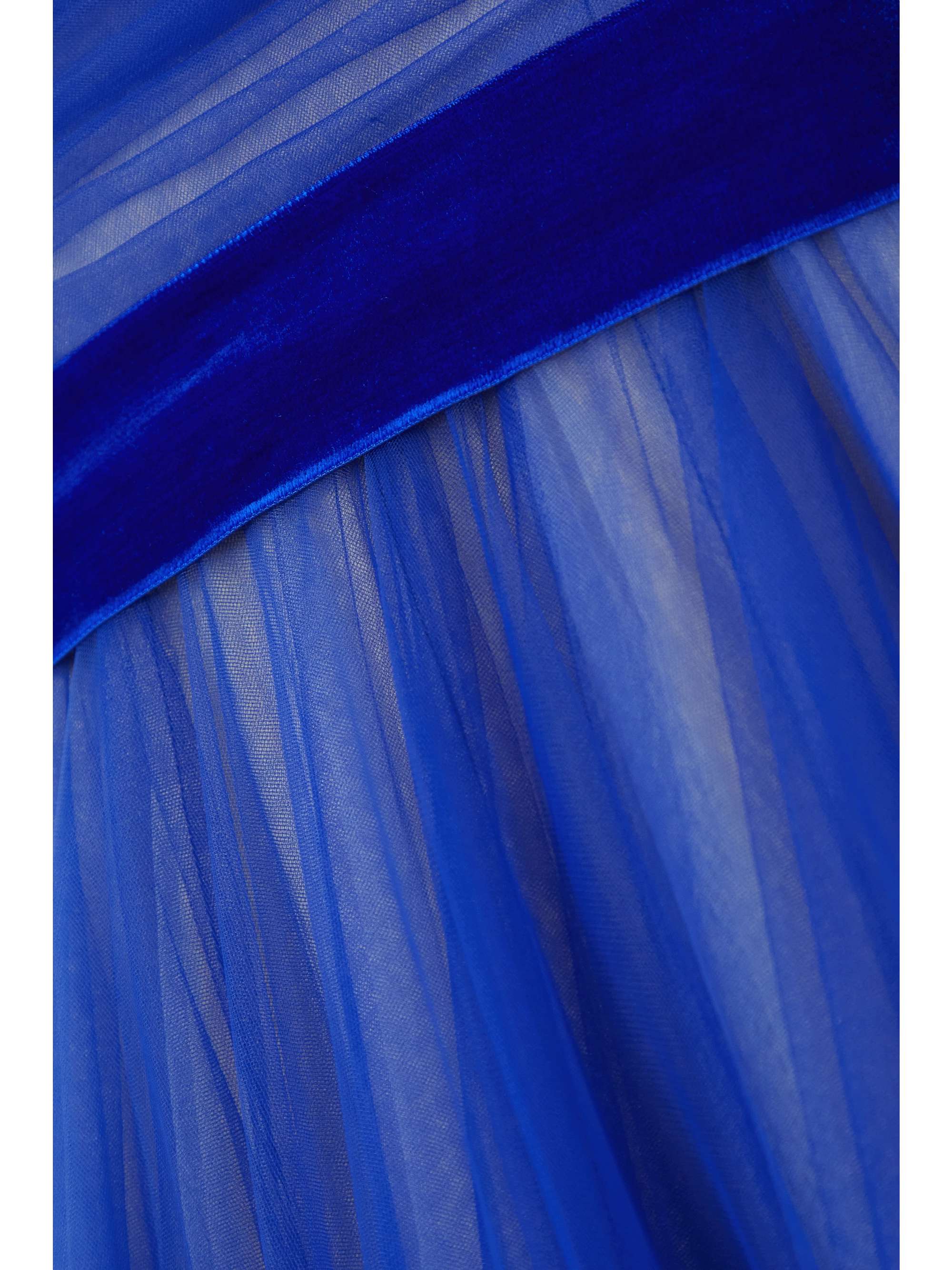 JENNY PACKHAM Off-the-shoulder pleated tulle gown