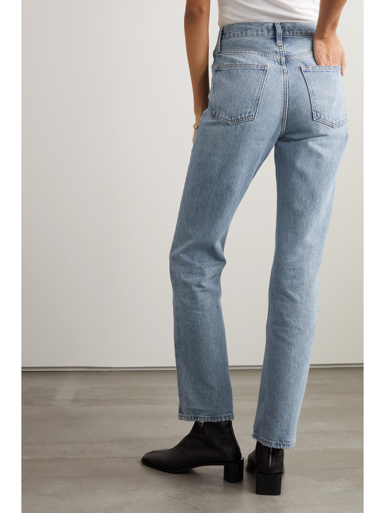 Agolde Vintage Relaxed Boot Highrise Flared Jeans In Light Blue ModeSens