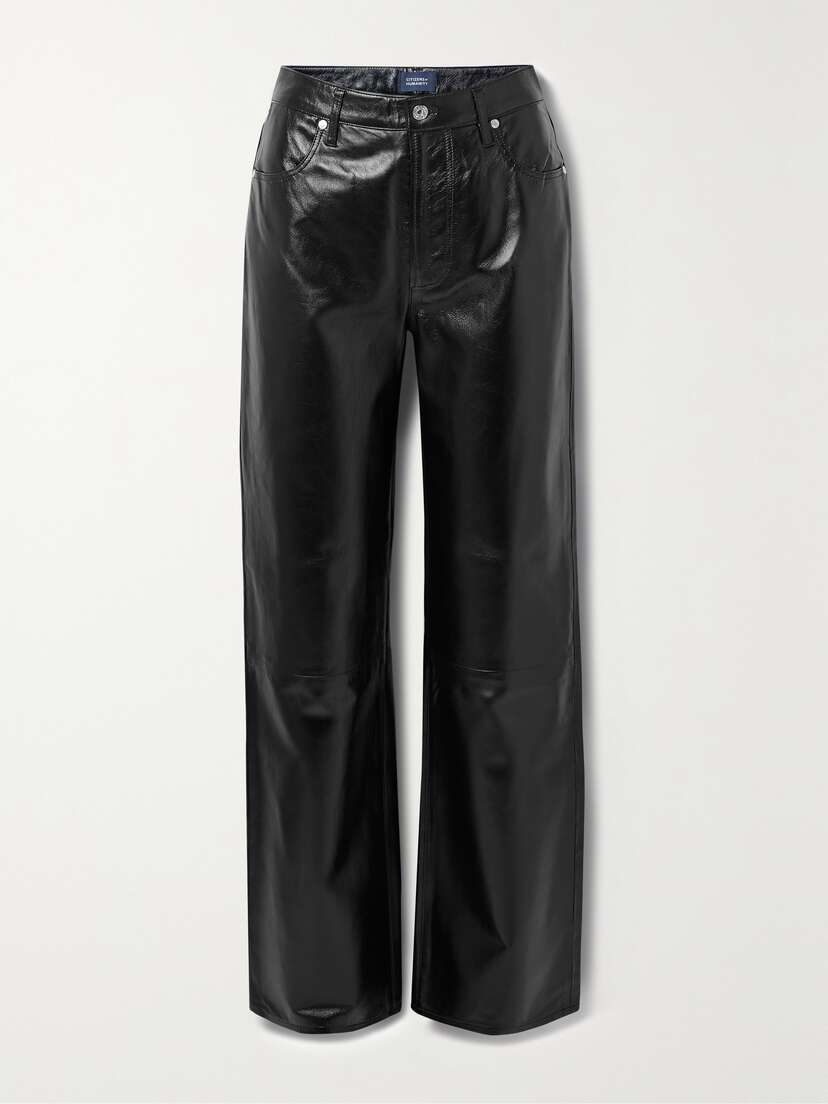Citizens of Humanity Annina Patent-leather Wide-leg Pants