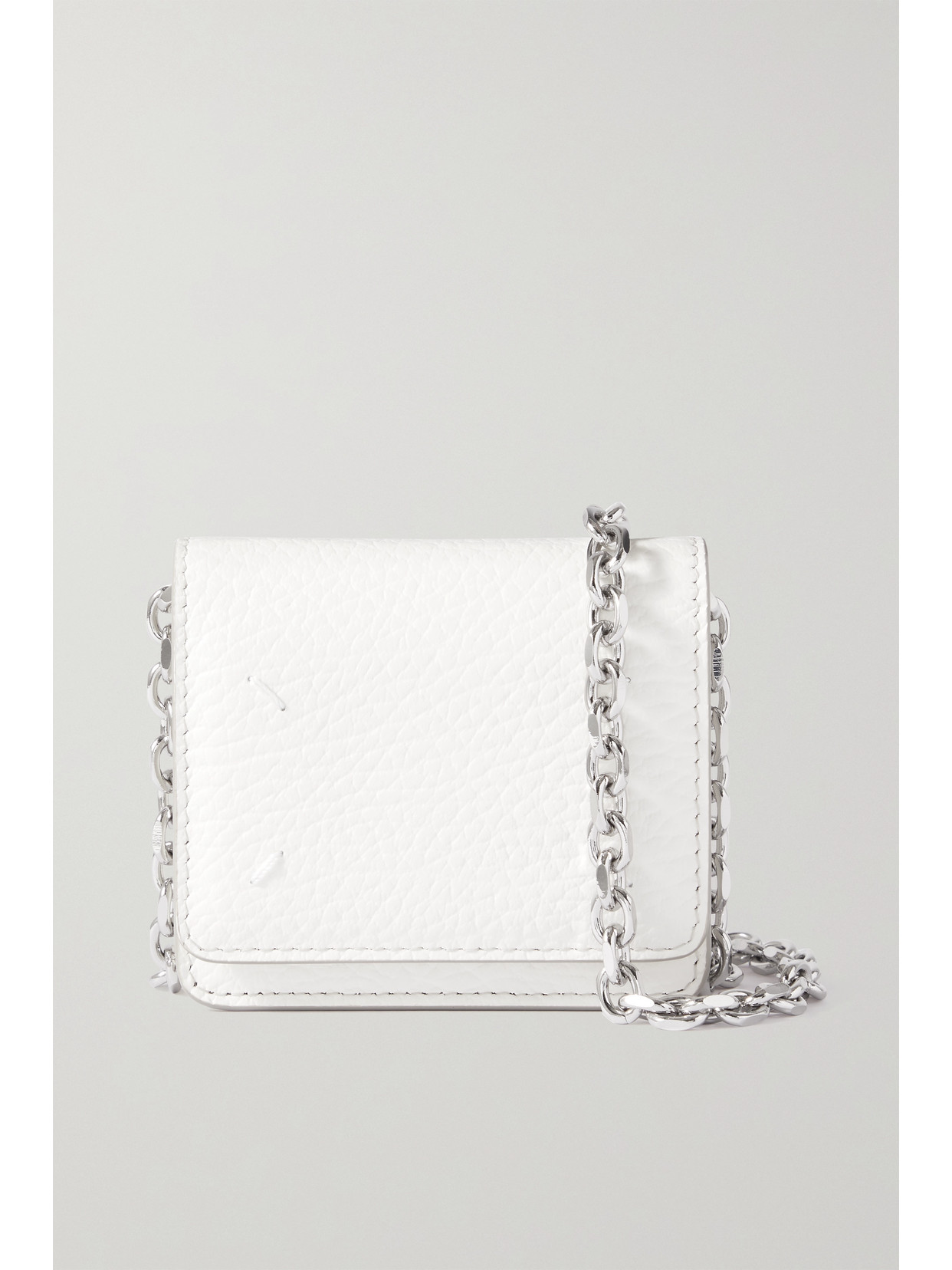 Maison Margiela - Small Textured-leather Wallet - White