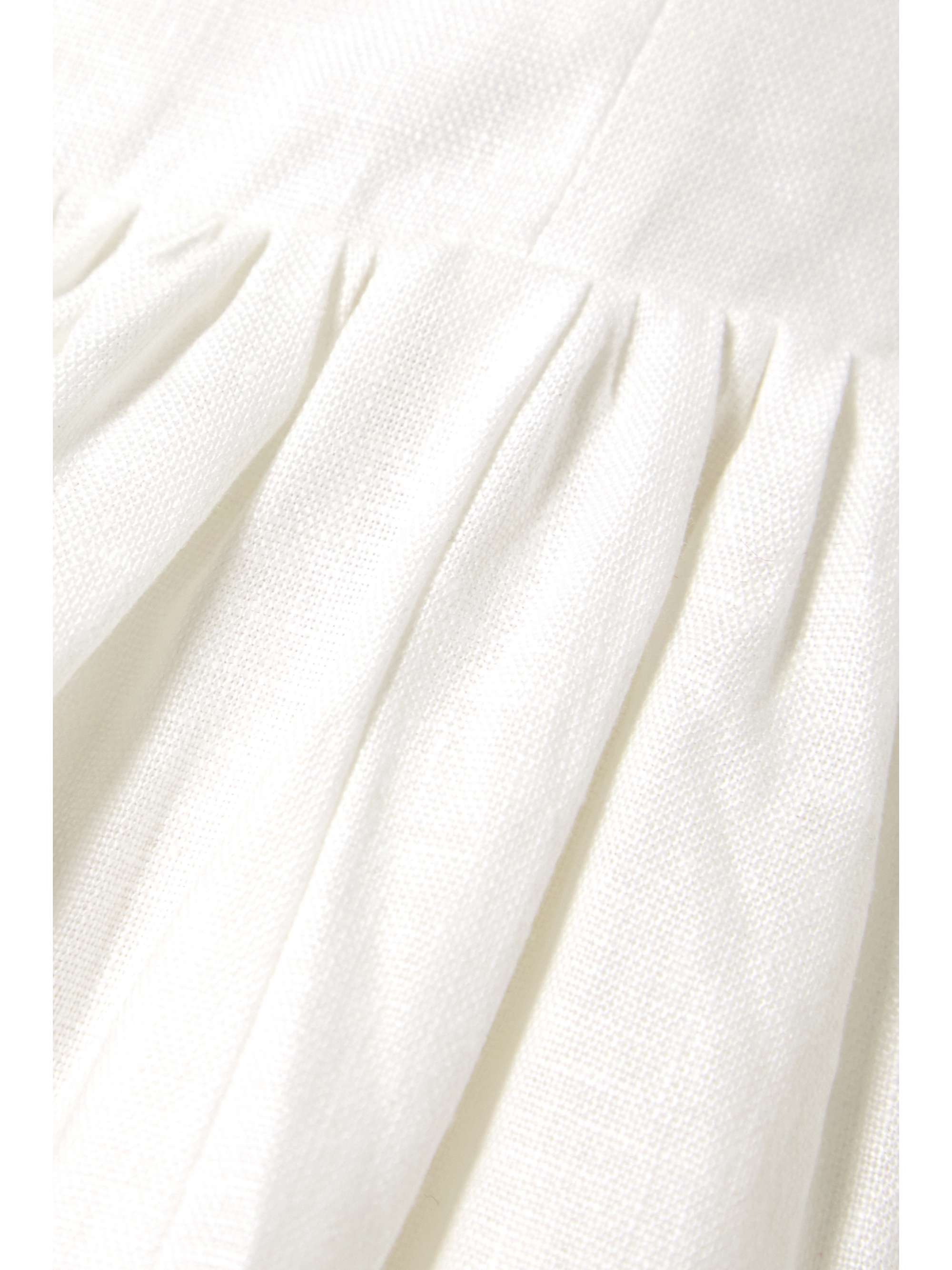 REFORMATION Vecchio tie-back ruffled linen maxi dress
