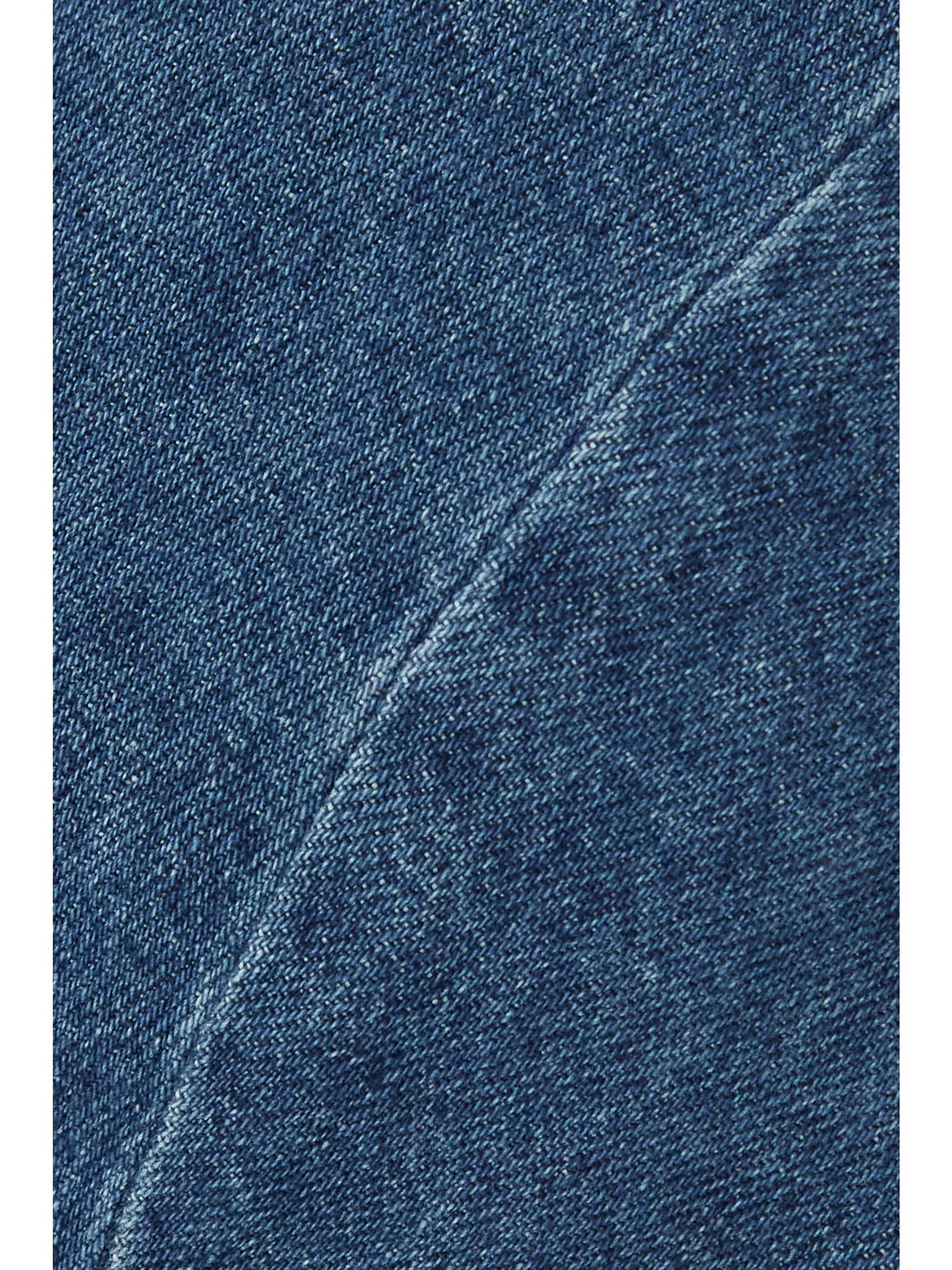 REFORMATION Anissa denim cropped top and mini skirt set