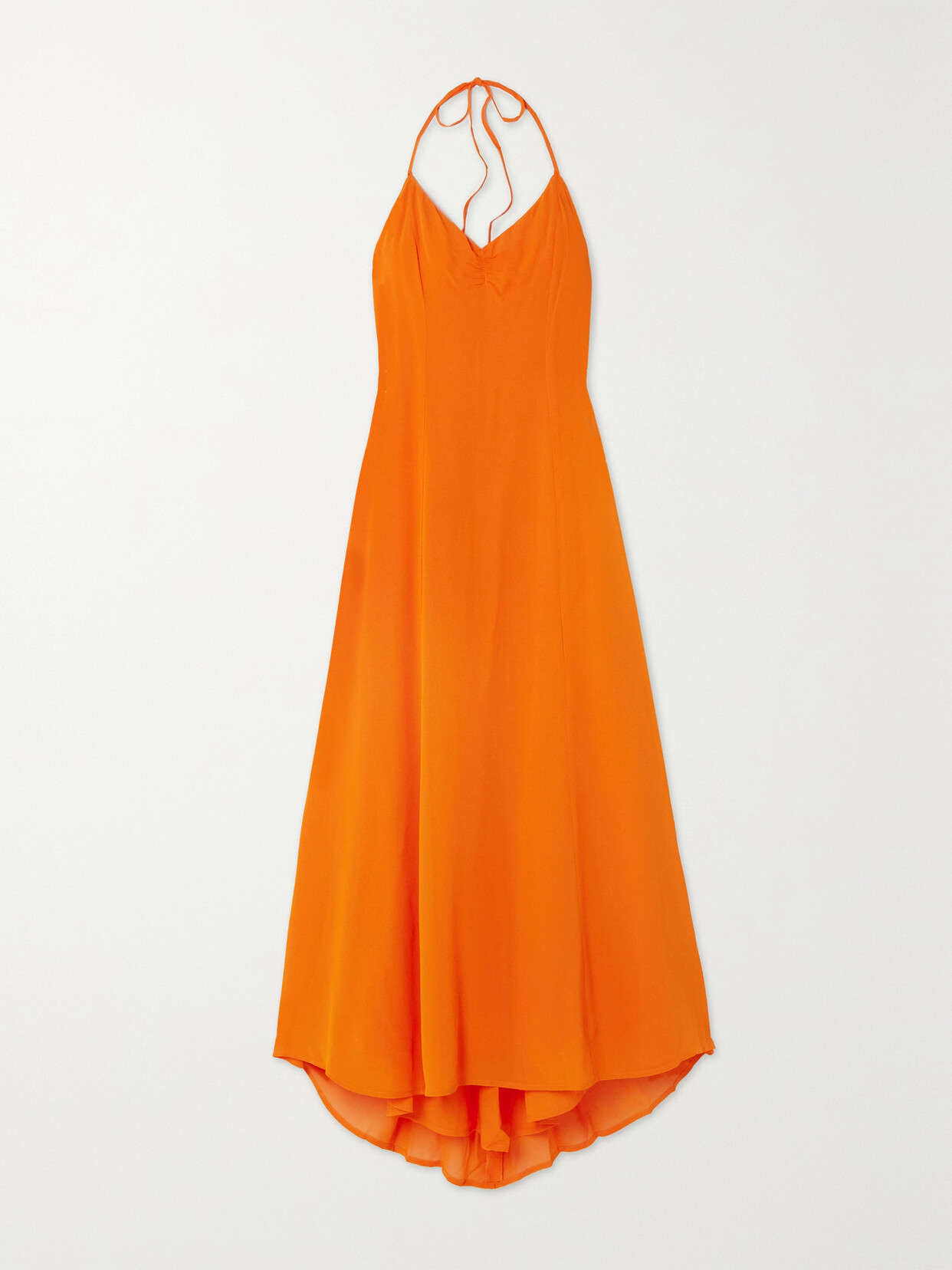Reformation Tova Georgette Halterneck Maxi Dress In Orange | ModeSens Reformation Tova Georgette Halterneck Maxi Dress In Orange | ModeSens