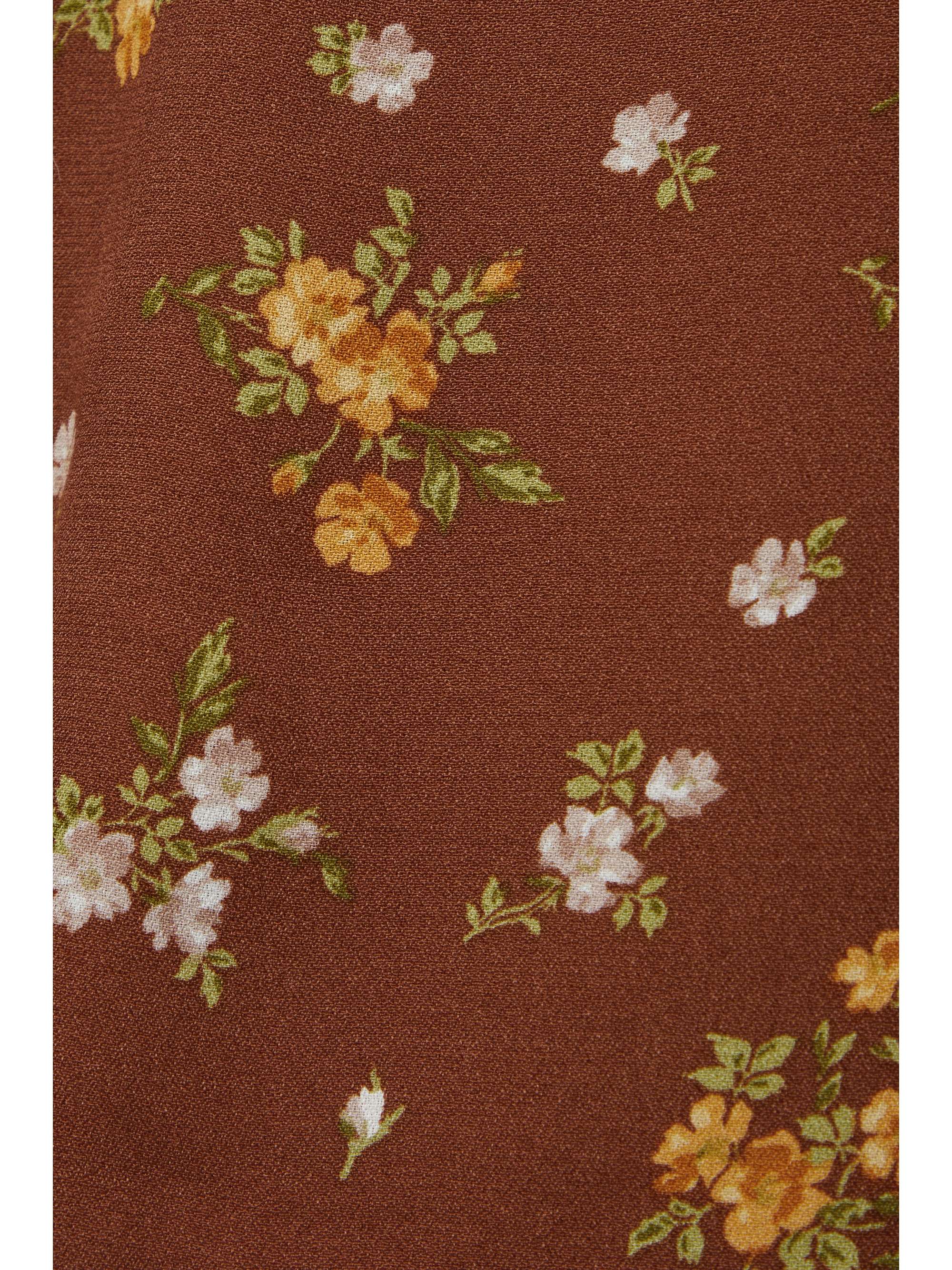 REFORMATION Mochi shirred floral-print crepe mini dress