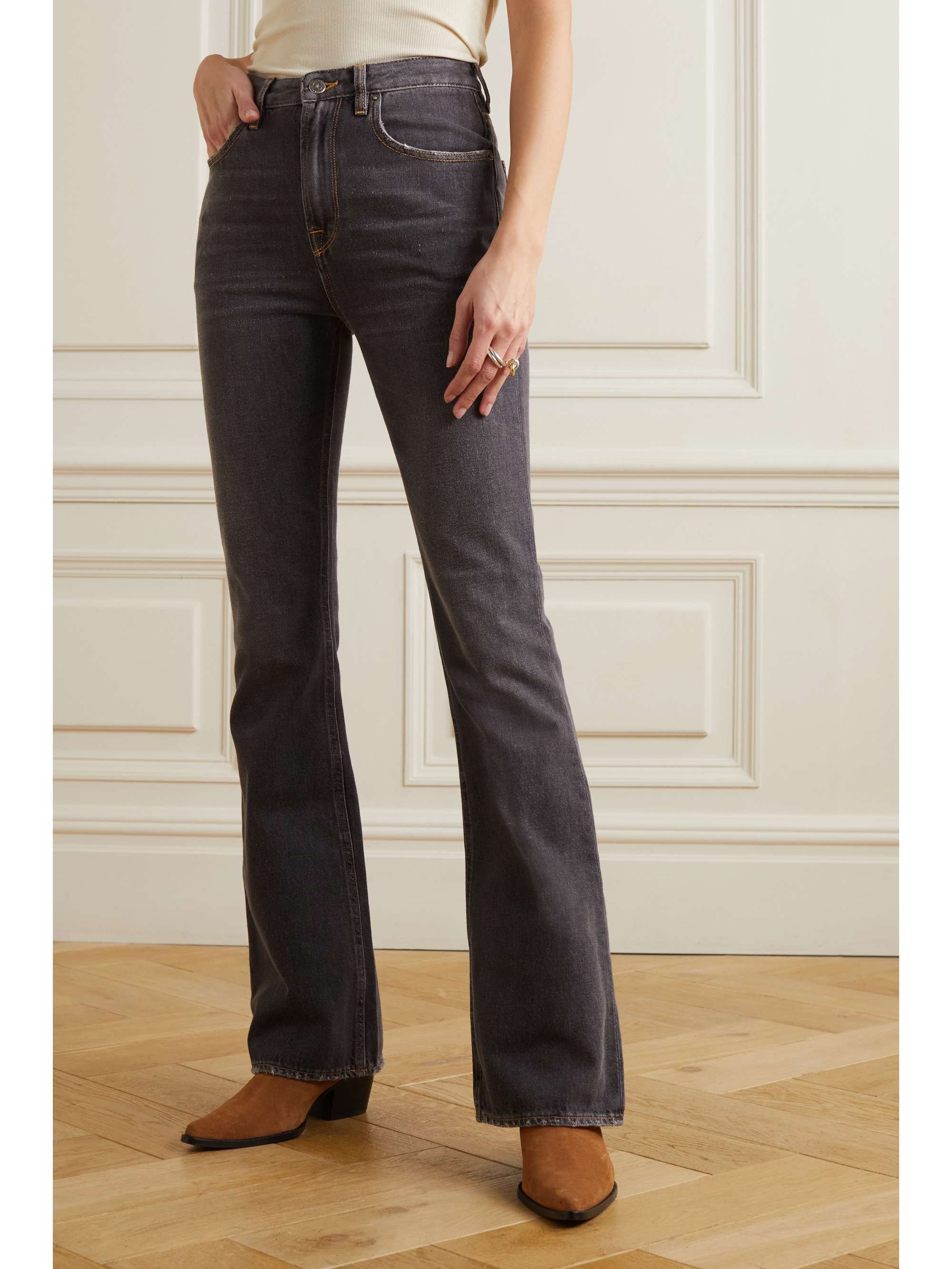 GOLDEN GOOSE Journey high-rise bootcut jeans