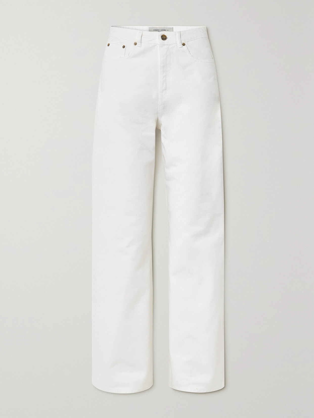 Golden Goose - Journey High-rise Wide-leg Jeans - Off-white