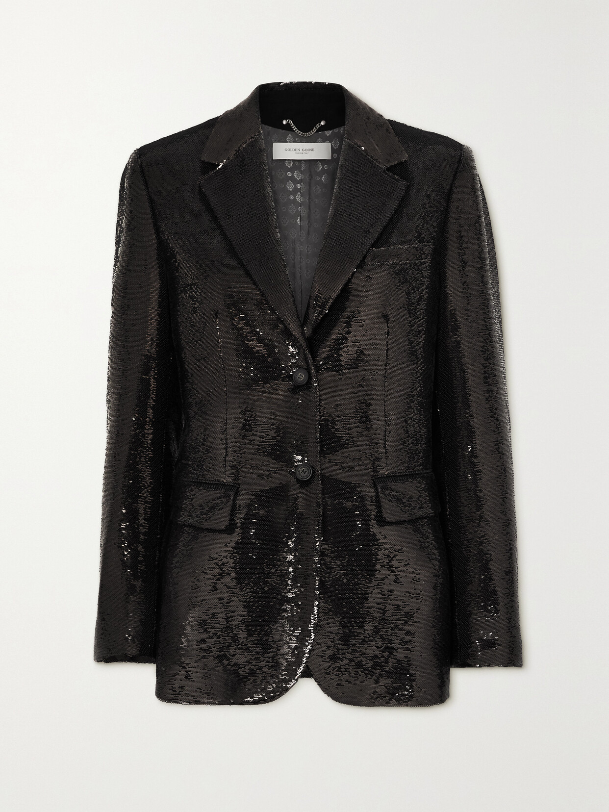 Golden Goose Journey Sequined Blazer In Brown