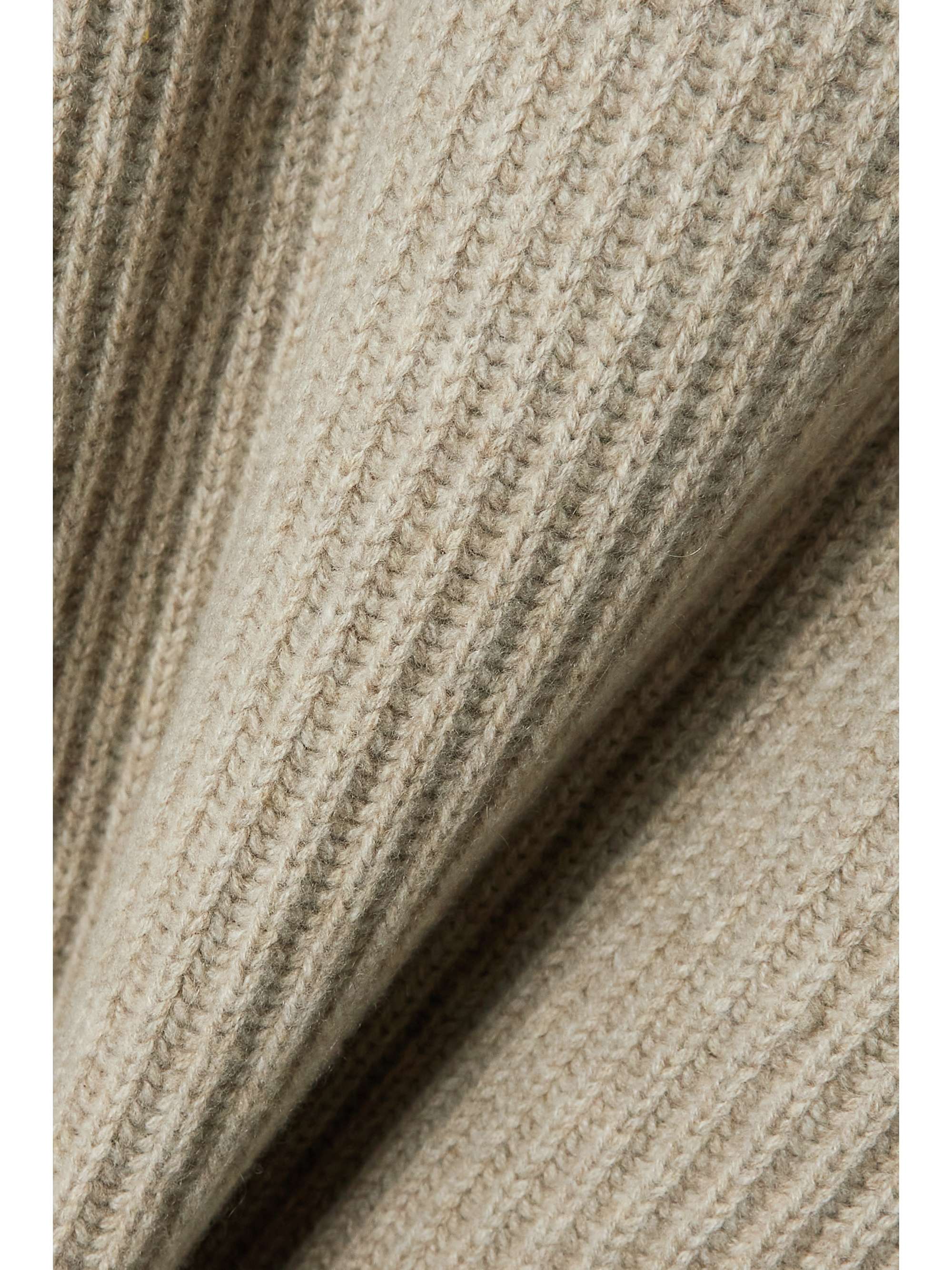 KHAITE Nimbus Rollkragenpullover aus Kaschmir in Rippstrick