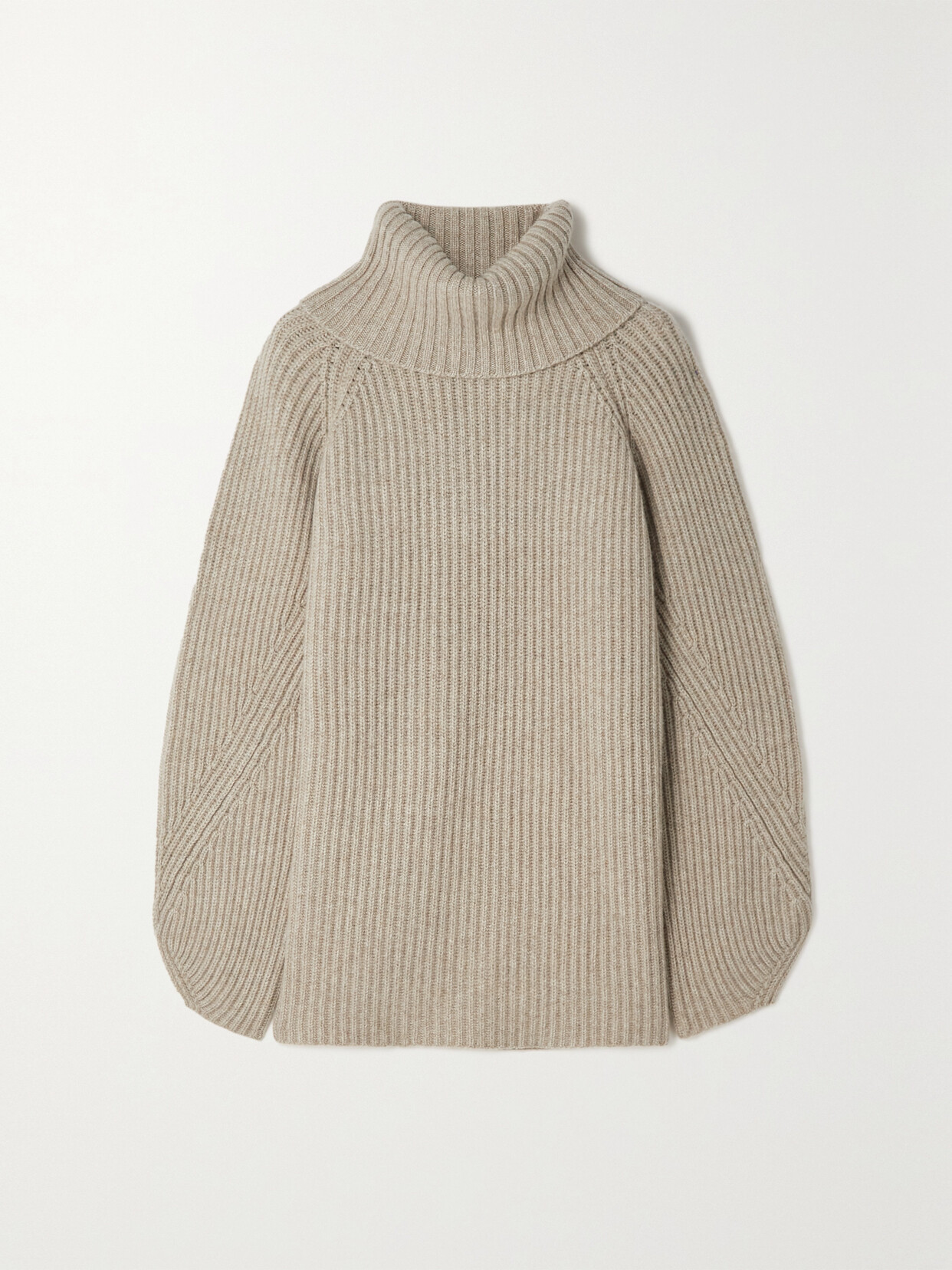 Khaite - Nimbus Ribbed Cashmere Turtleneck Sweater - Gray