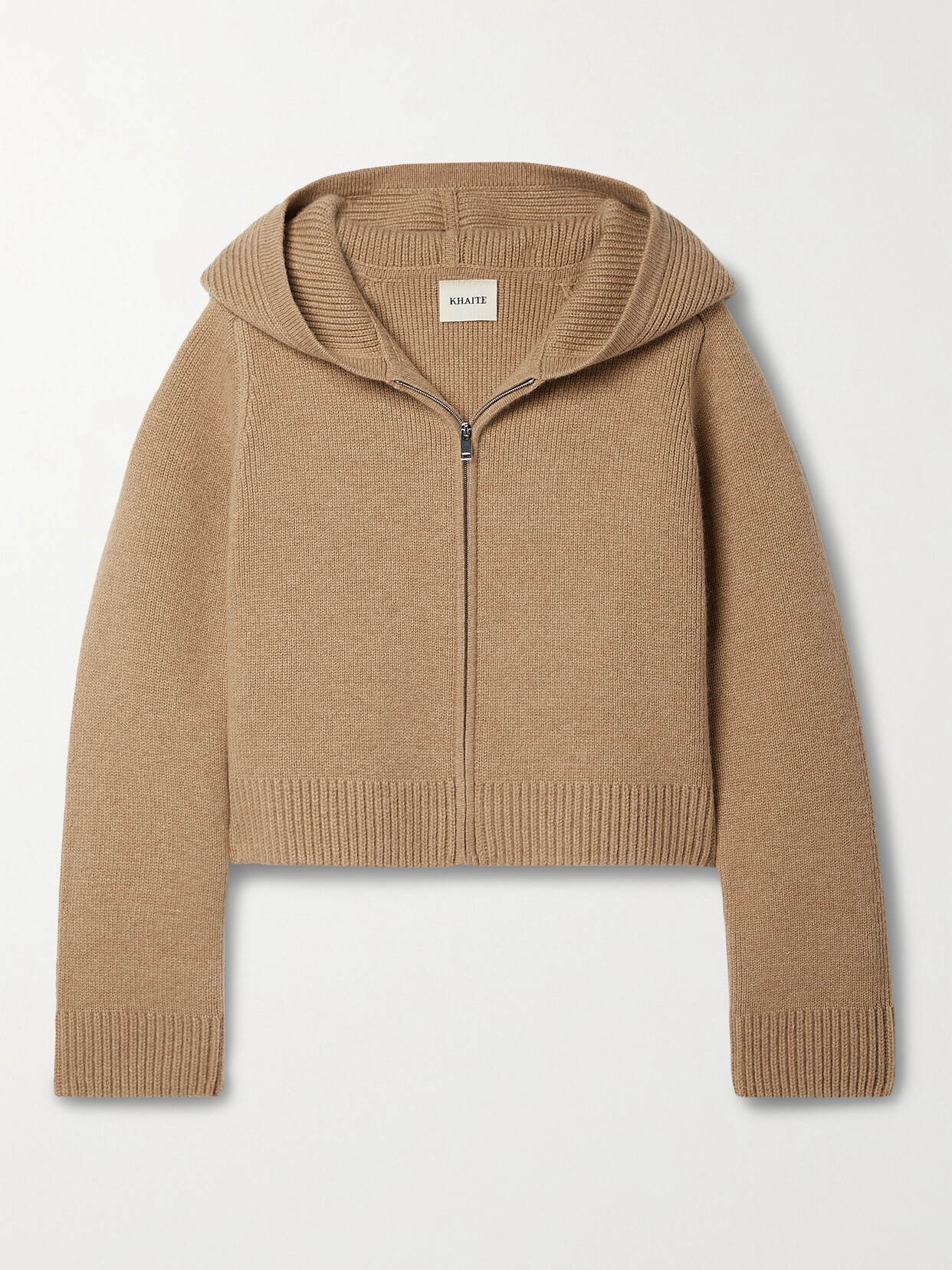 Khaite Winston Hooded Cashmere-blend Cardigan - Brown