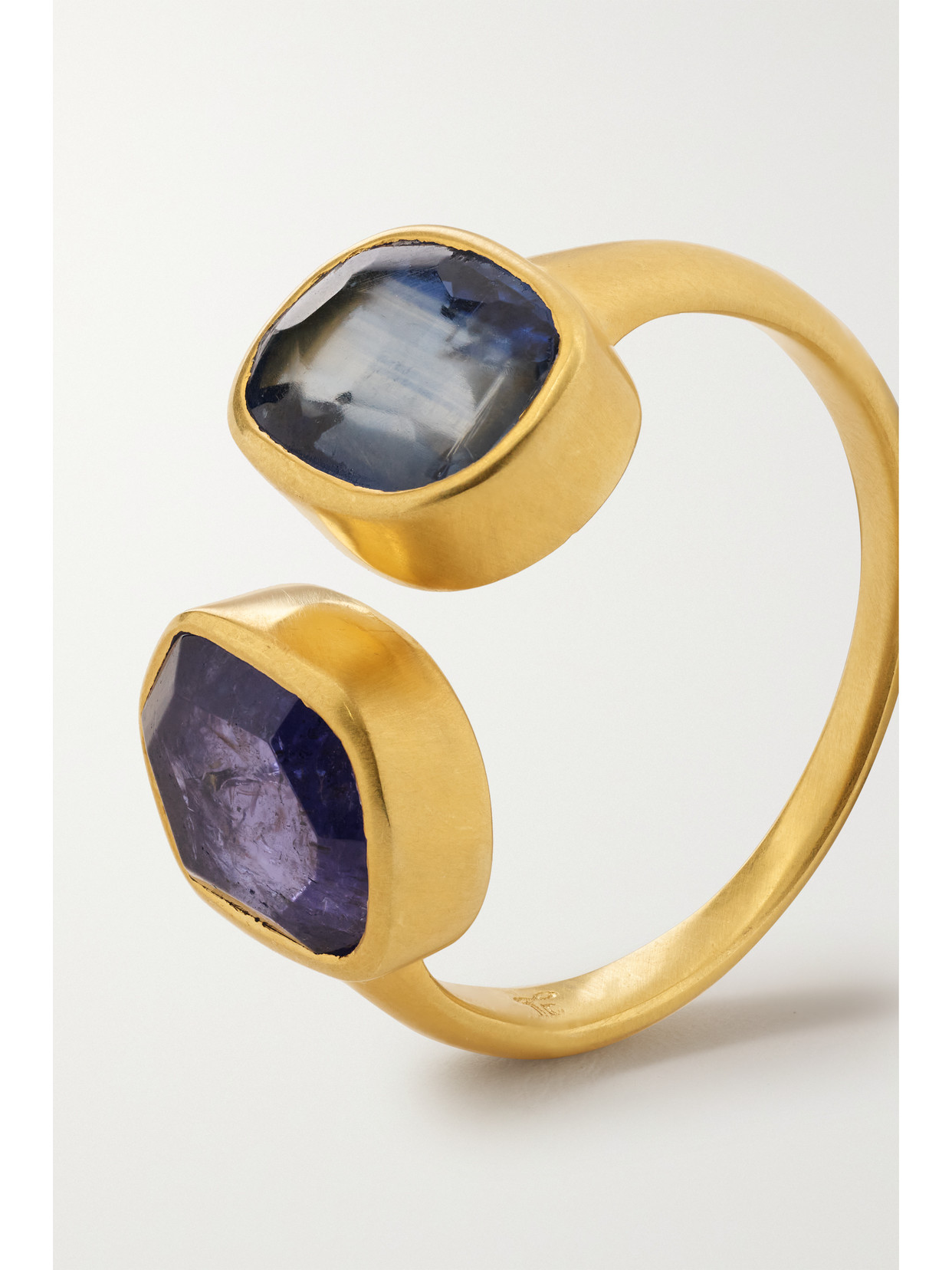 Shop Pippa Small 18-karat Gold, Kyanite And Tanzanite Ring