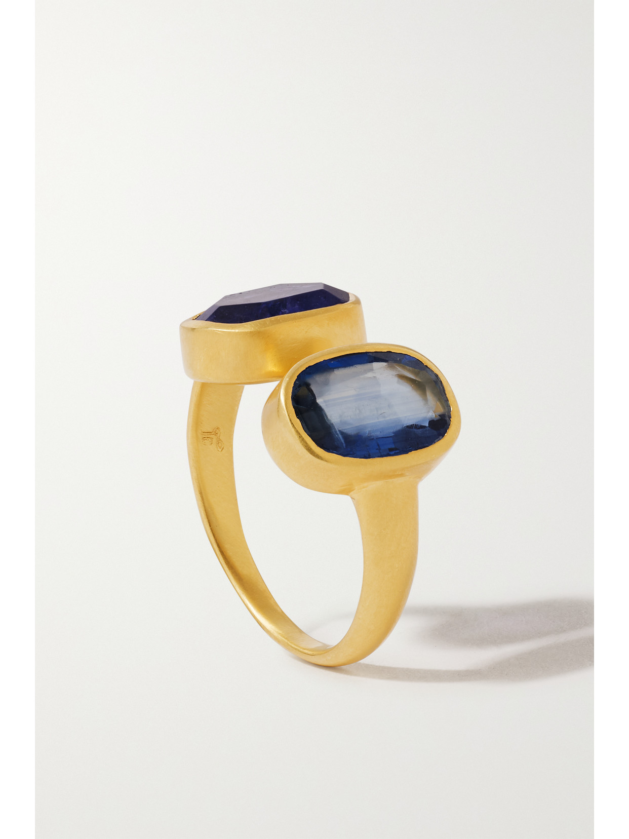 Shop Pippa Small 18-karat Gold, Kyanite And Tanzanite Ring