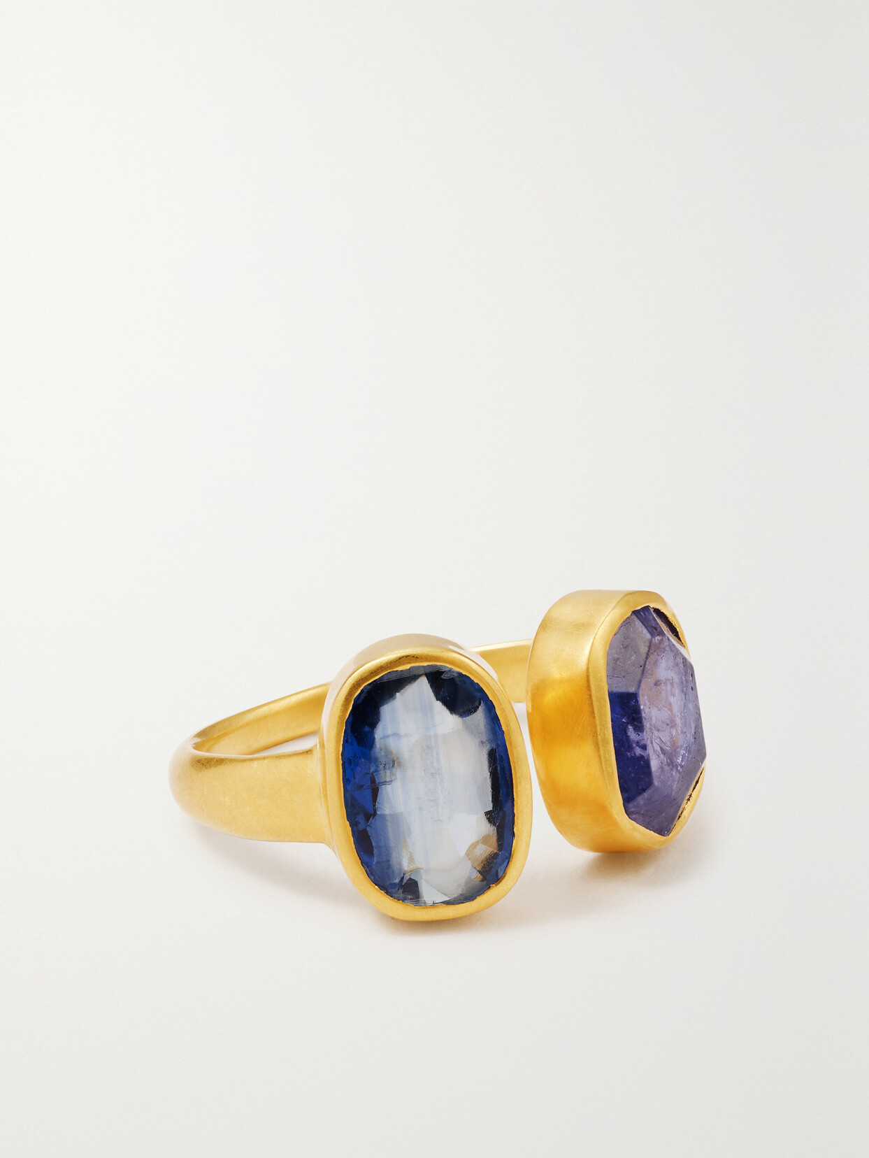 Pippa Small 18-karat Gold, Kyanite And Tanzanite Ring