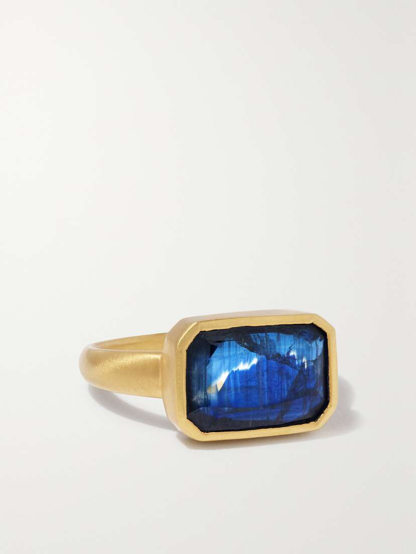 Pippa Small 18-karat Gold Kyanite Ring