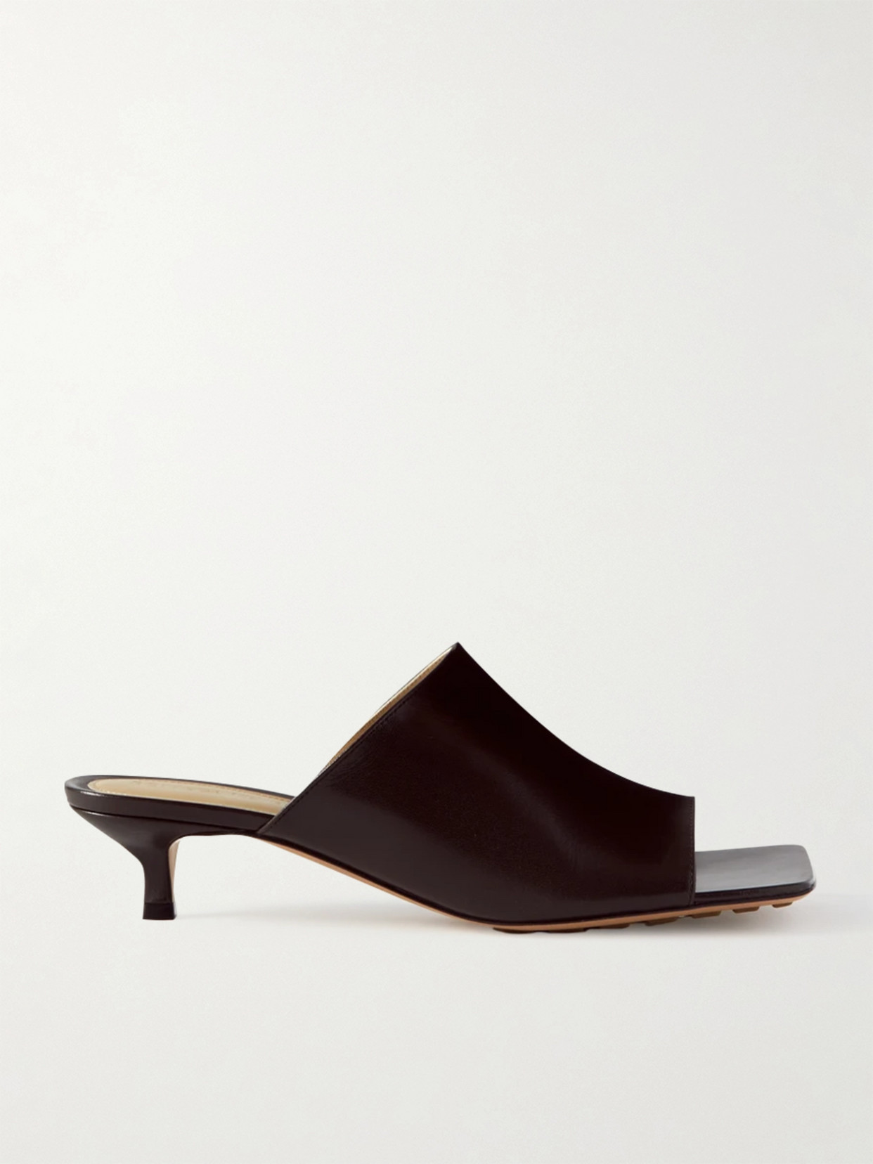 Bottega Veneta Leather Mules In Brown