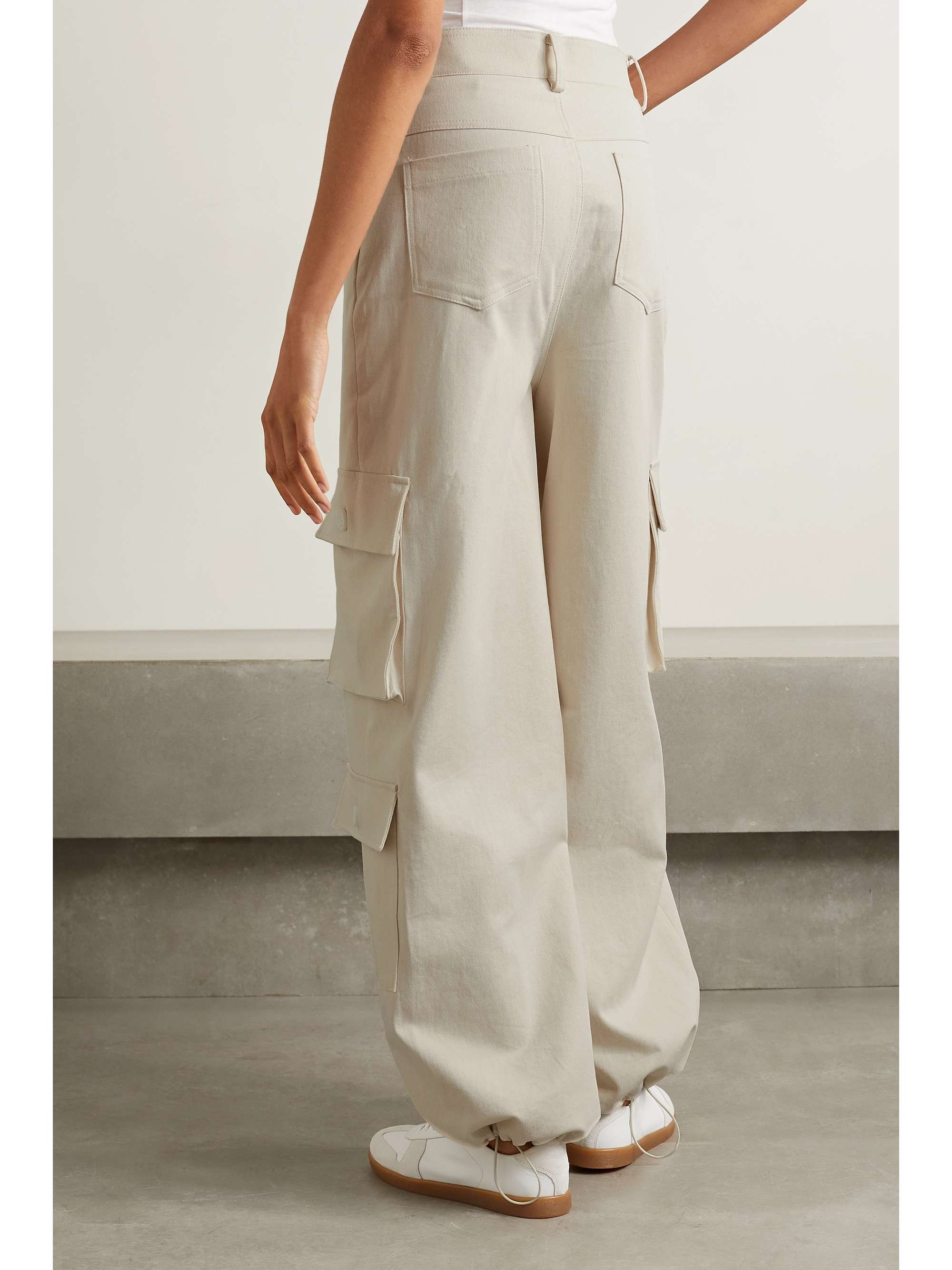 FRANKIE SHOP Hailey cotton-twill cargo pants
