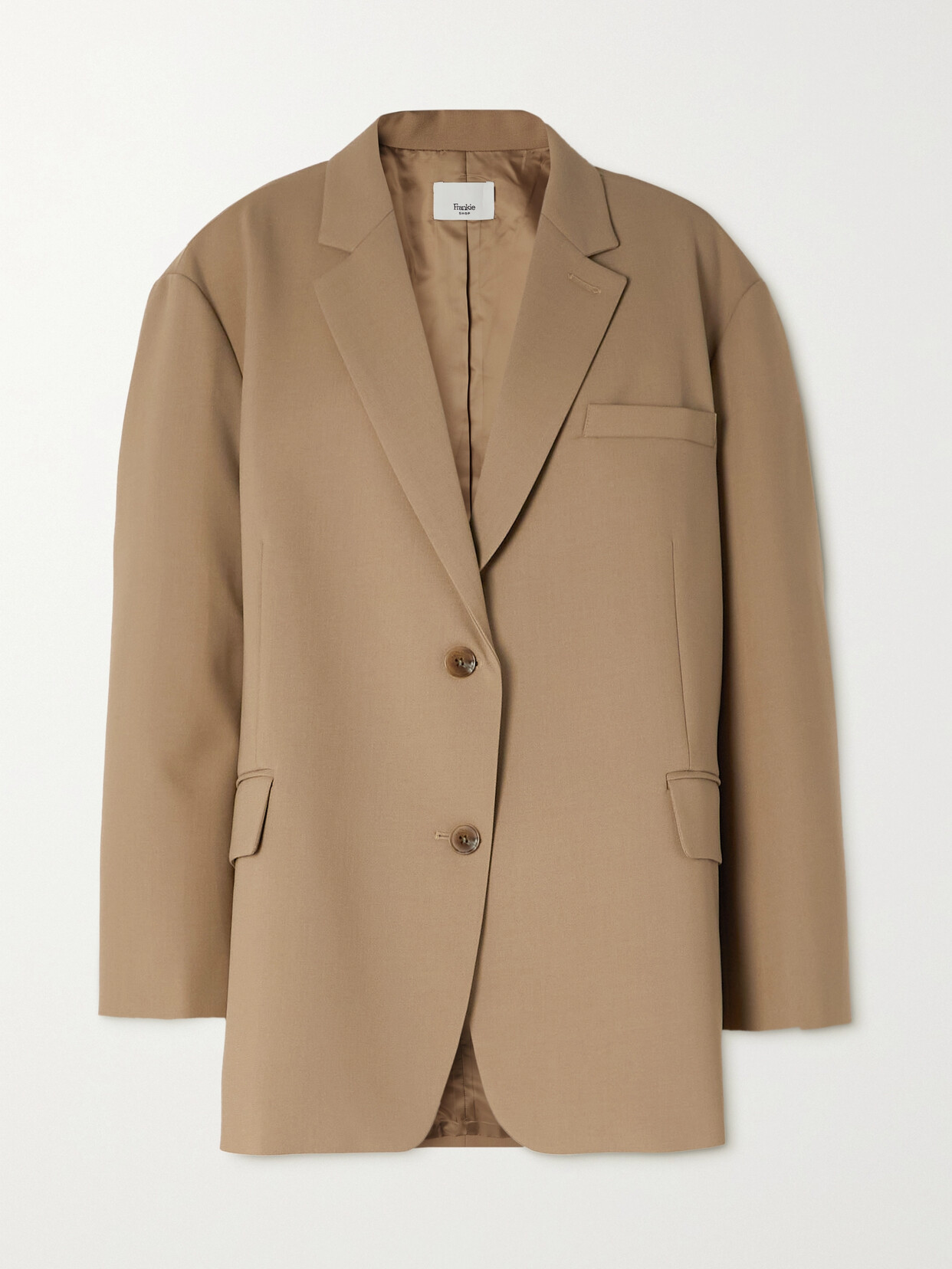 The Frankie Shop - Bea Crepe Blazer - Brown