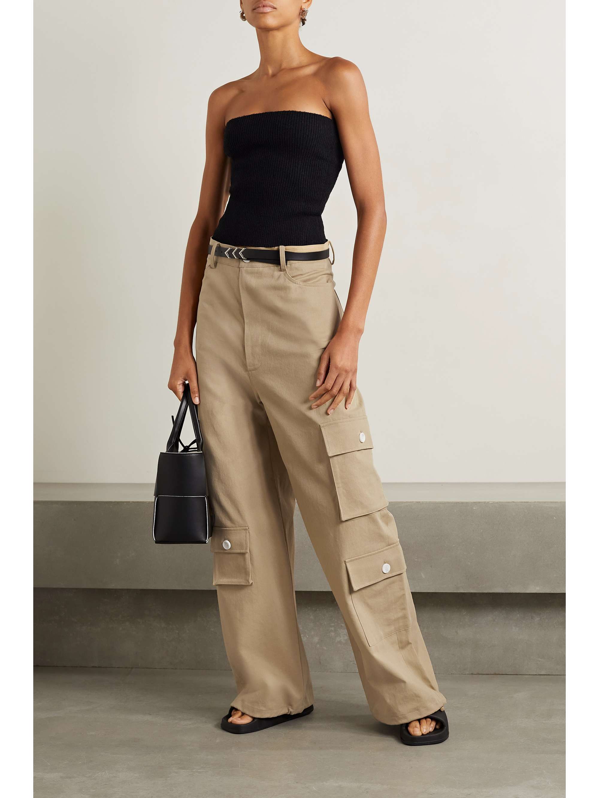 THE FRANKIE SHOP Hailey cotton-twill cargo pants