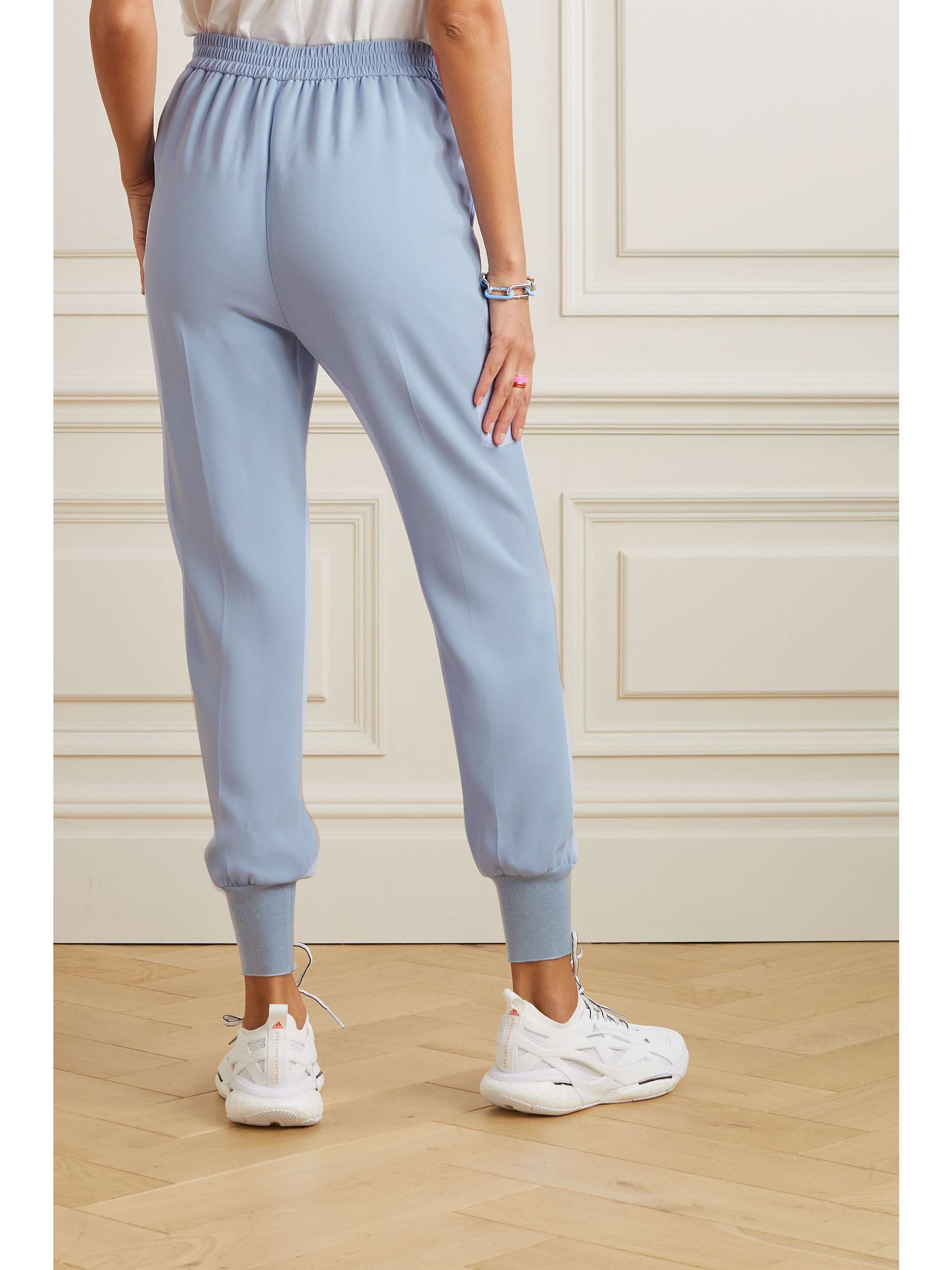 STELLA MCCARTNEY + NET SUSTAIN Julia stretch-cady track pants