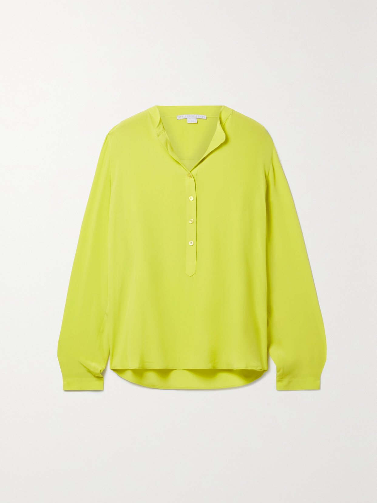 Stella McCartney - Eva Silk Crepe De Chine Blouse - Yellow