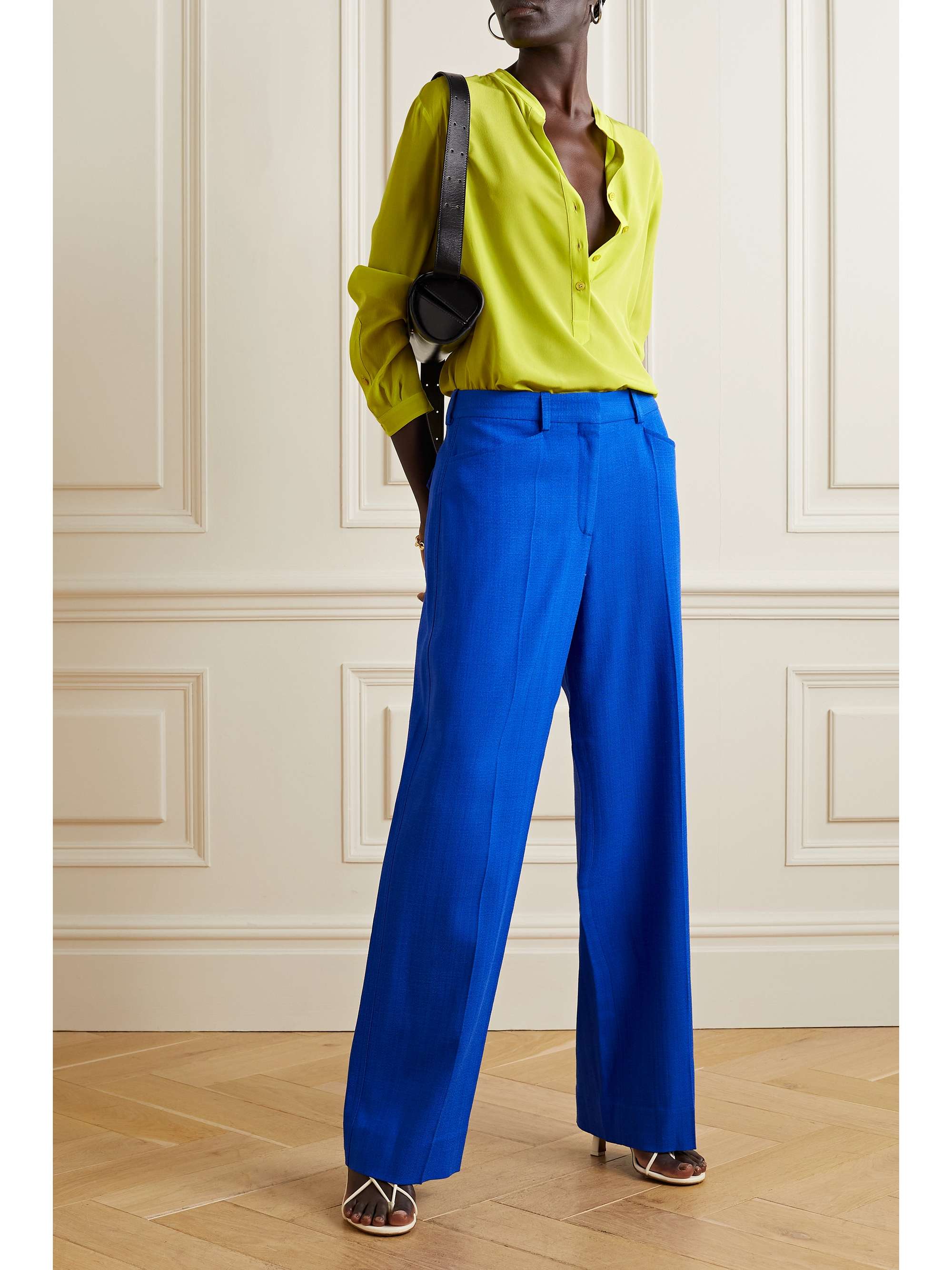 STELLA MCCARTNEY Eva silk crepe de chine blouse | NET-A-PORTER