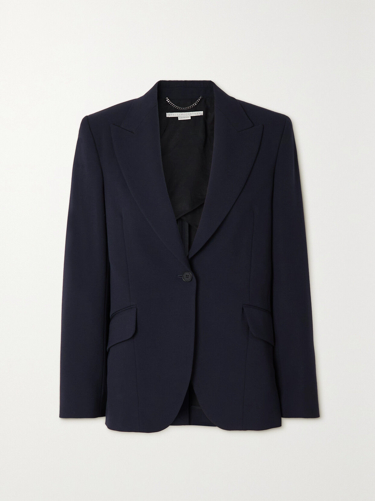 Stella Mccartney Twill Blazer In Blue