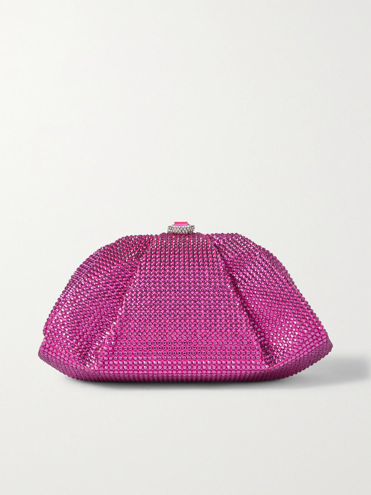 Judith Leiber Couture - Gemma Crystal-embellished Satin Clutch - Pink