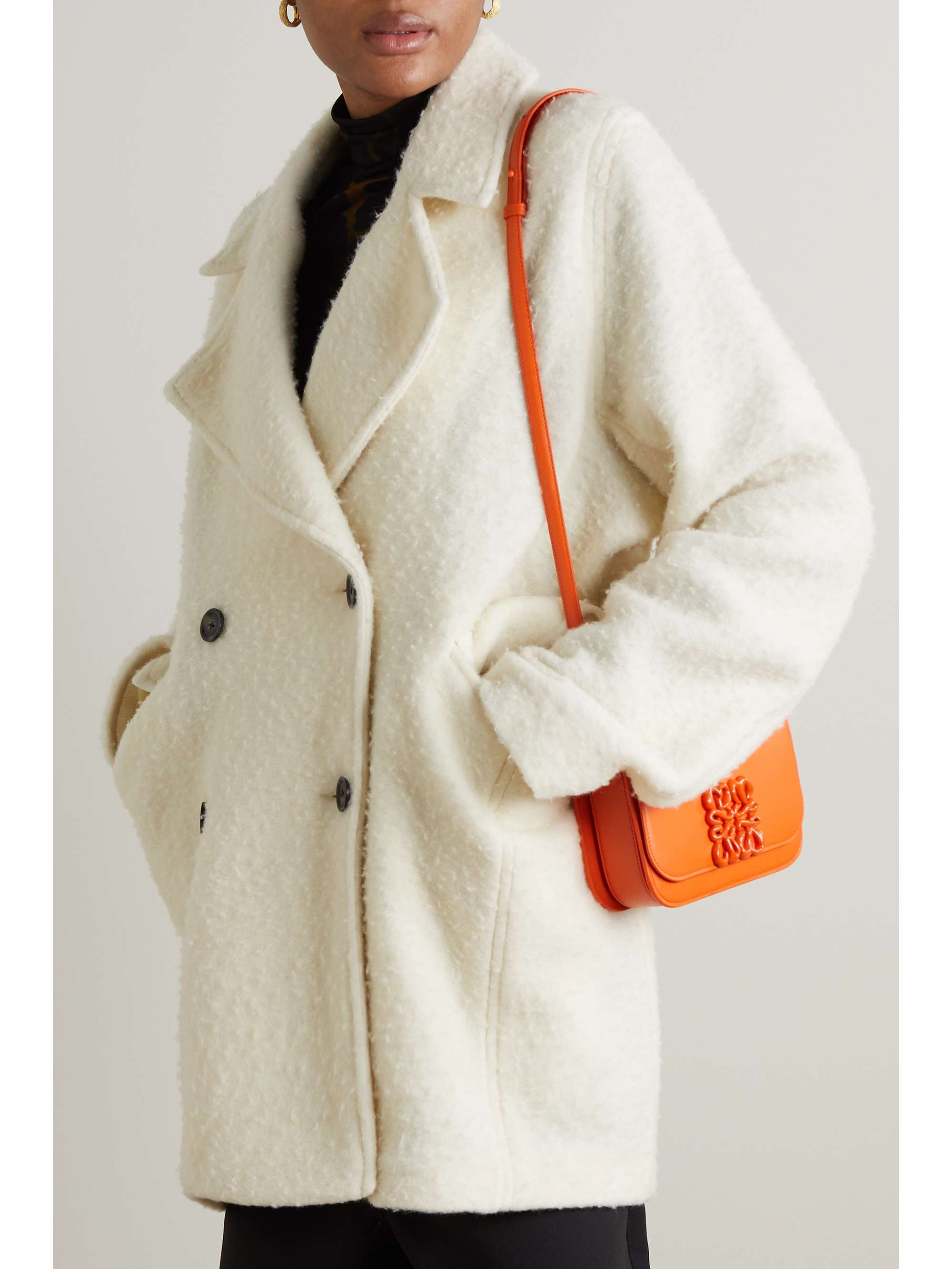 HOLZWEILER Fozia oversized double-breasted fleece coat