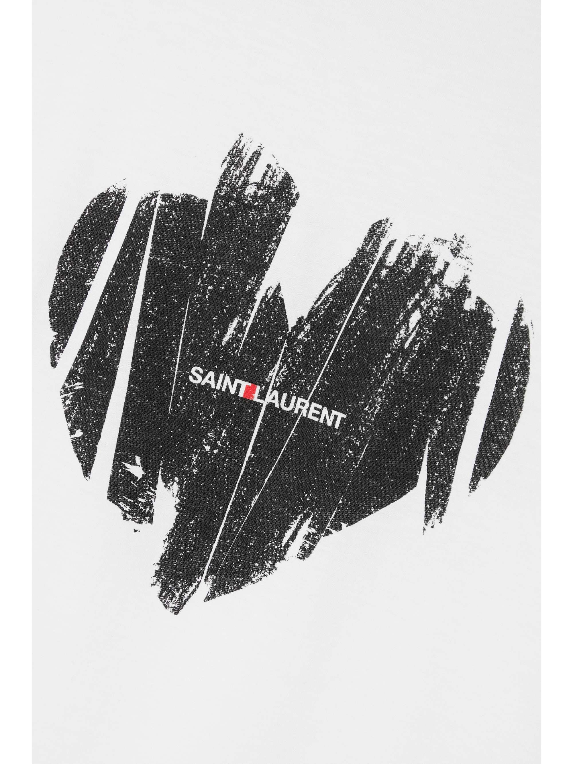 SAINT LAURENT Printed cottonjersey Tshirt NETAPORTER