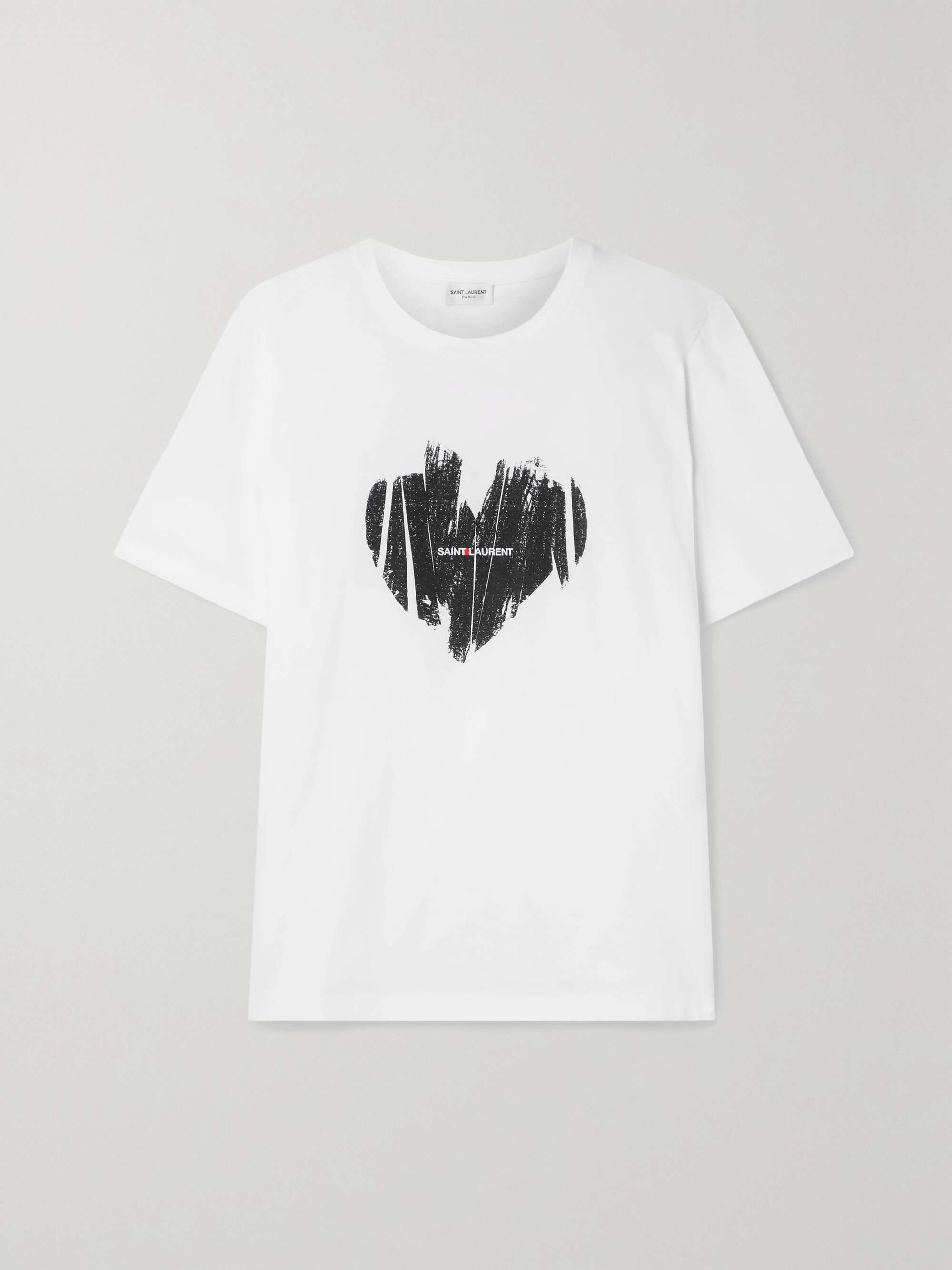 SAINT LAURENT Printed cotton-jersey T-shirt | NET-A-PORTER