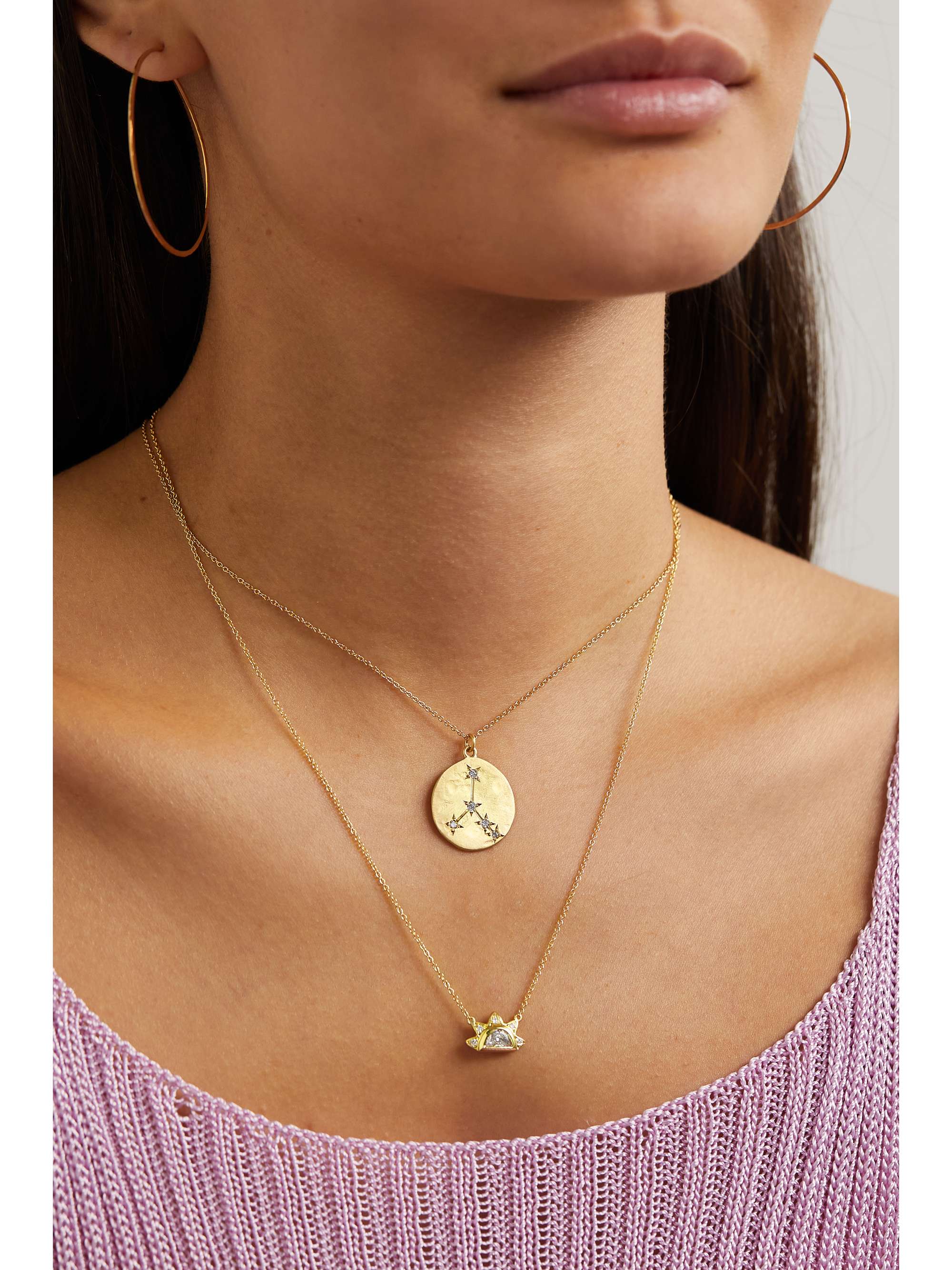 BROOKE GREGSON Sunbeam 18karat gold diamond necklace NETAPORTER