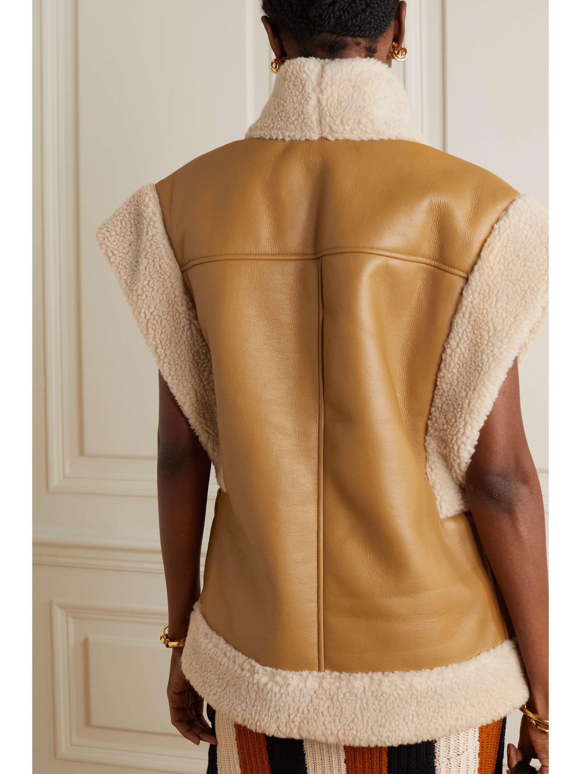A.L.C. Sutton paneled faux shearling gilet