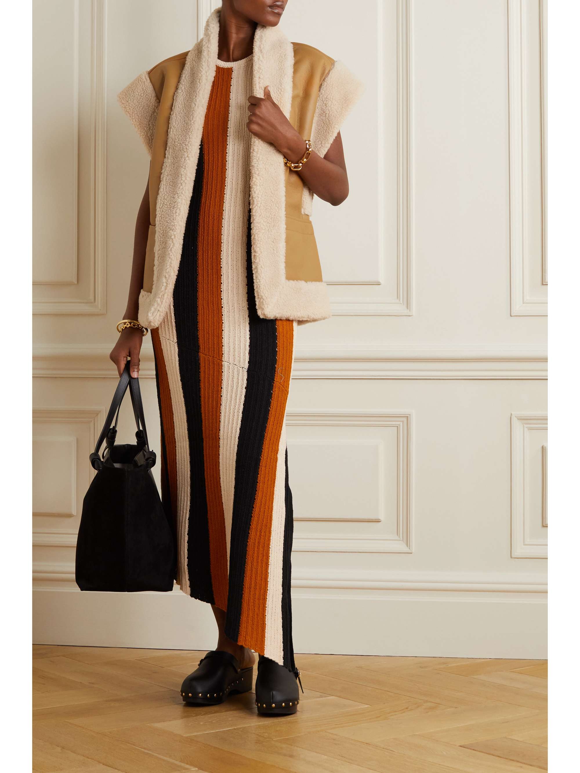 A.L.C. Sutton paneled faux shearling gilet