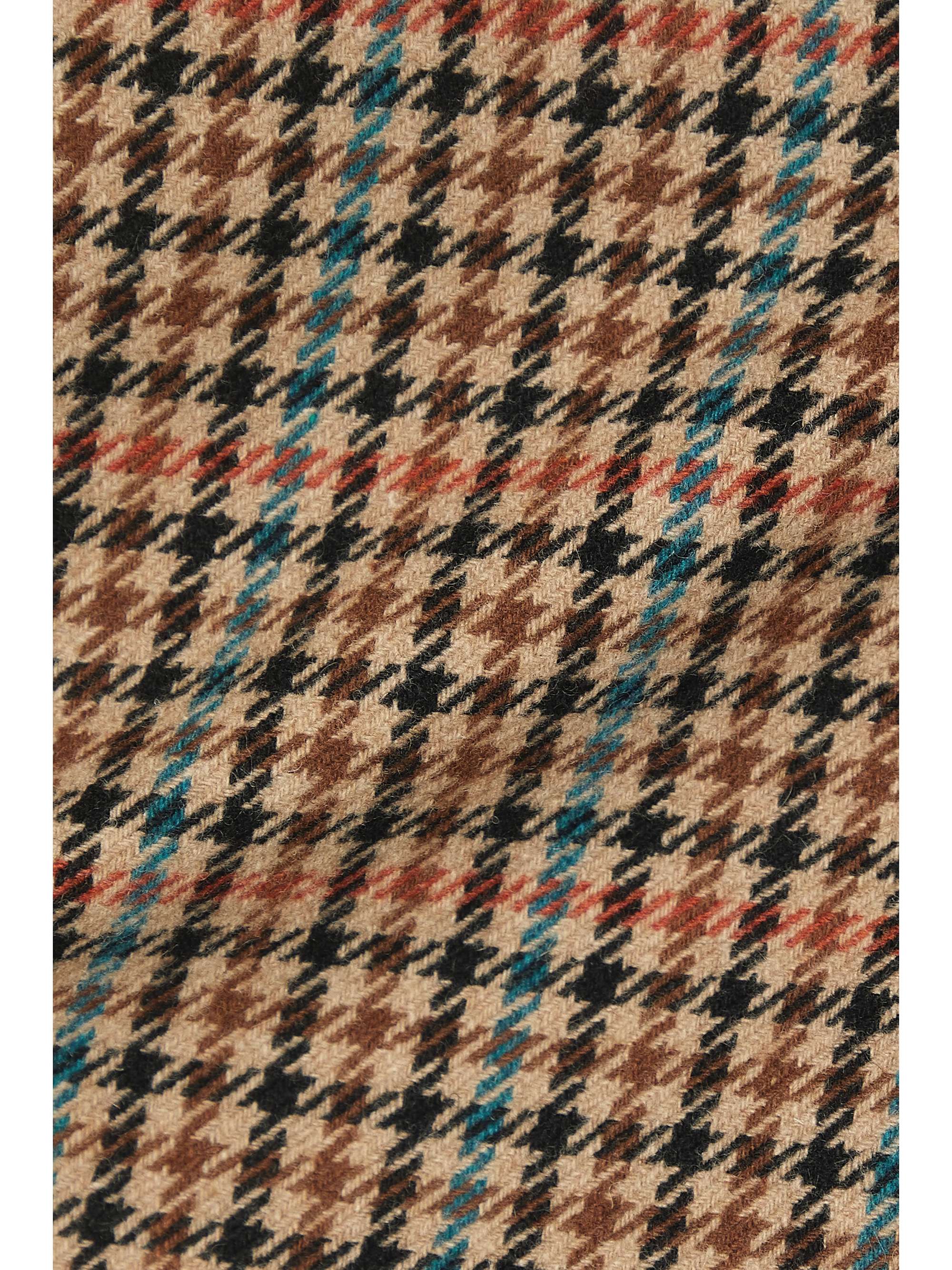 A.L.C. Rylee wrap-effect houndstooth wool-blend mini skirt