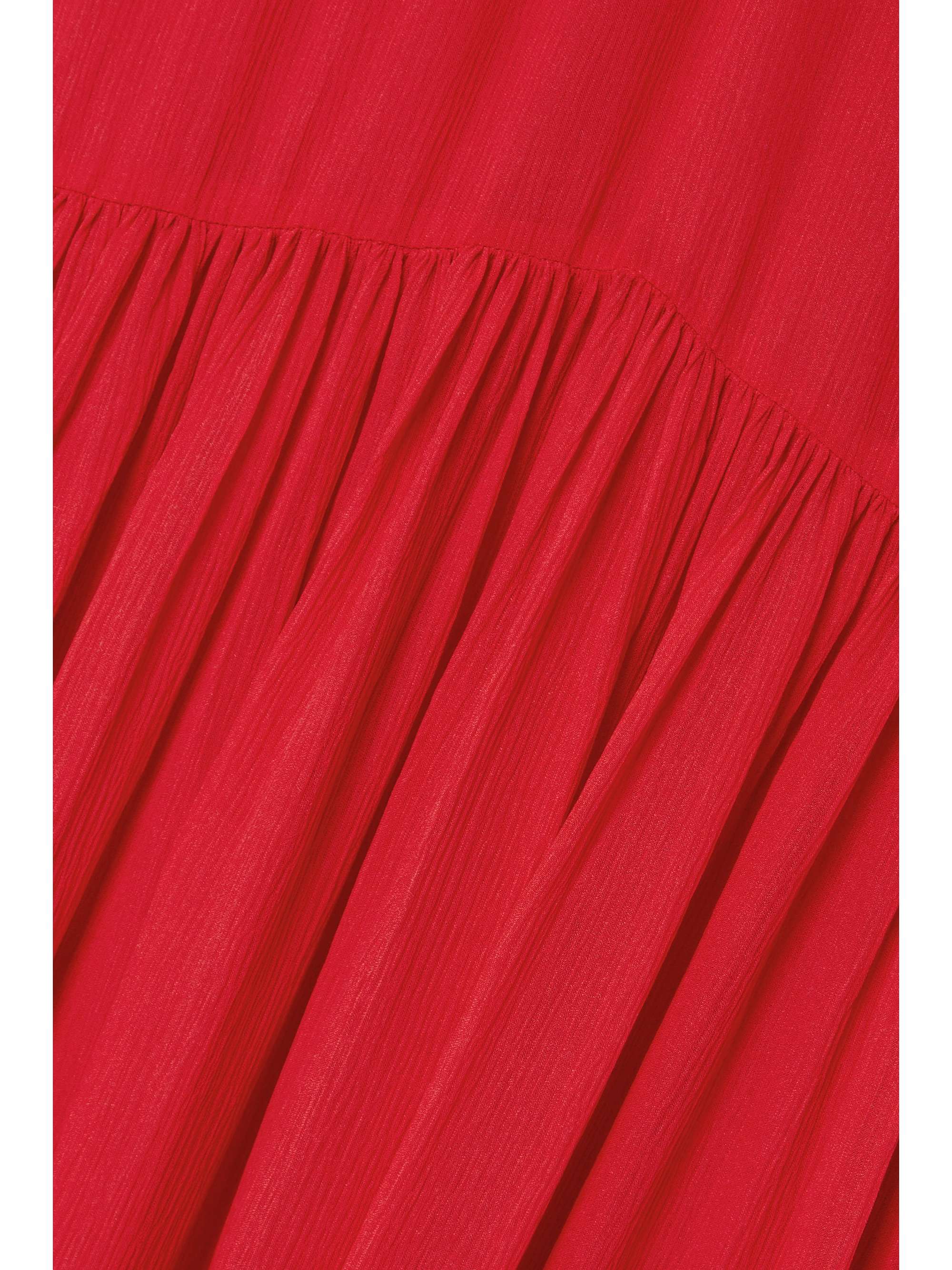 A.L.C. Isabelle tiered cutout silk-crepon maxi dress