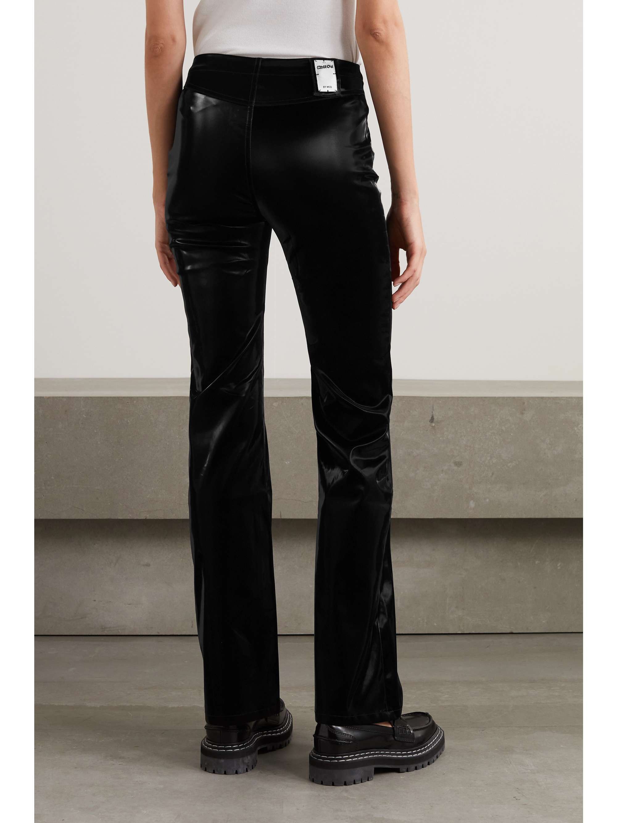 MCQ ALEXANDER MCQUEEN Vinyl flared pants