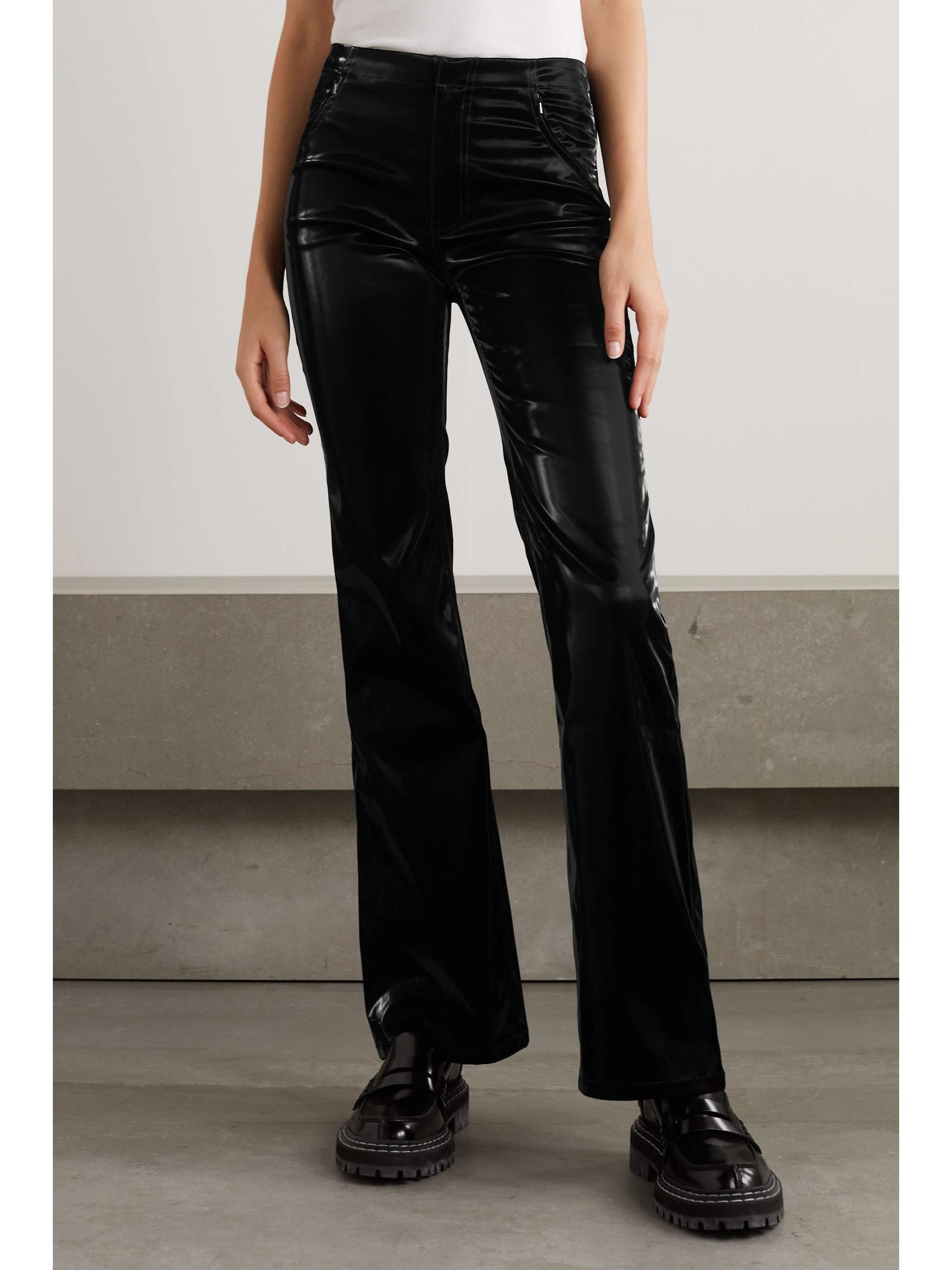 MCQ ALEXANDER MCQUEEN Vinyl flared pants