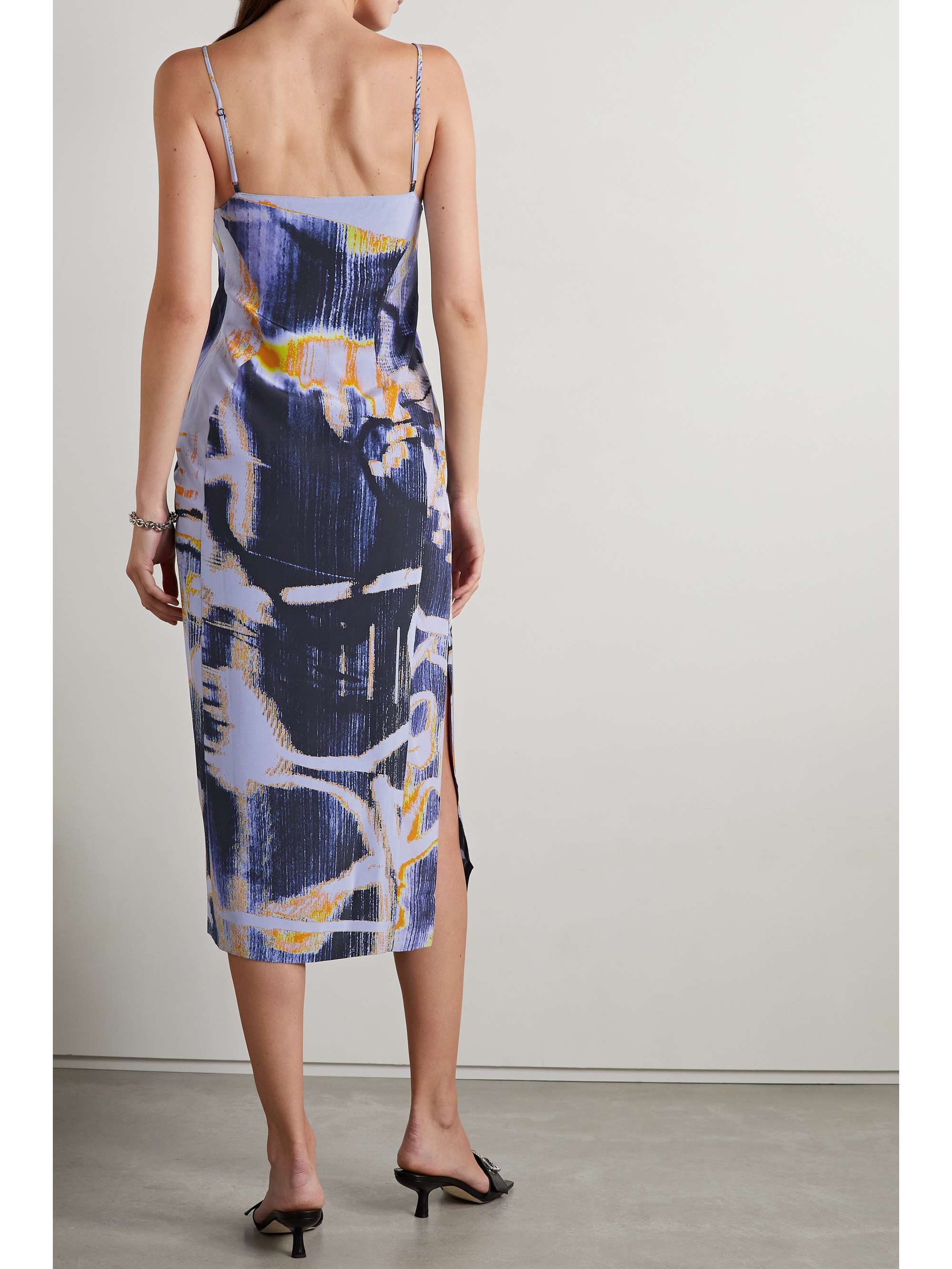 MCQ ALEXANDER MCQUEEN Printed silk midi dress