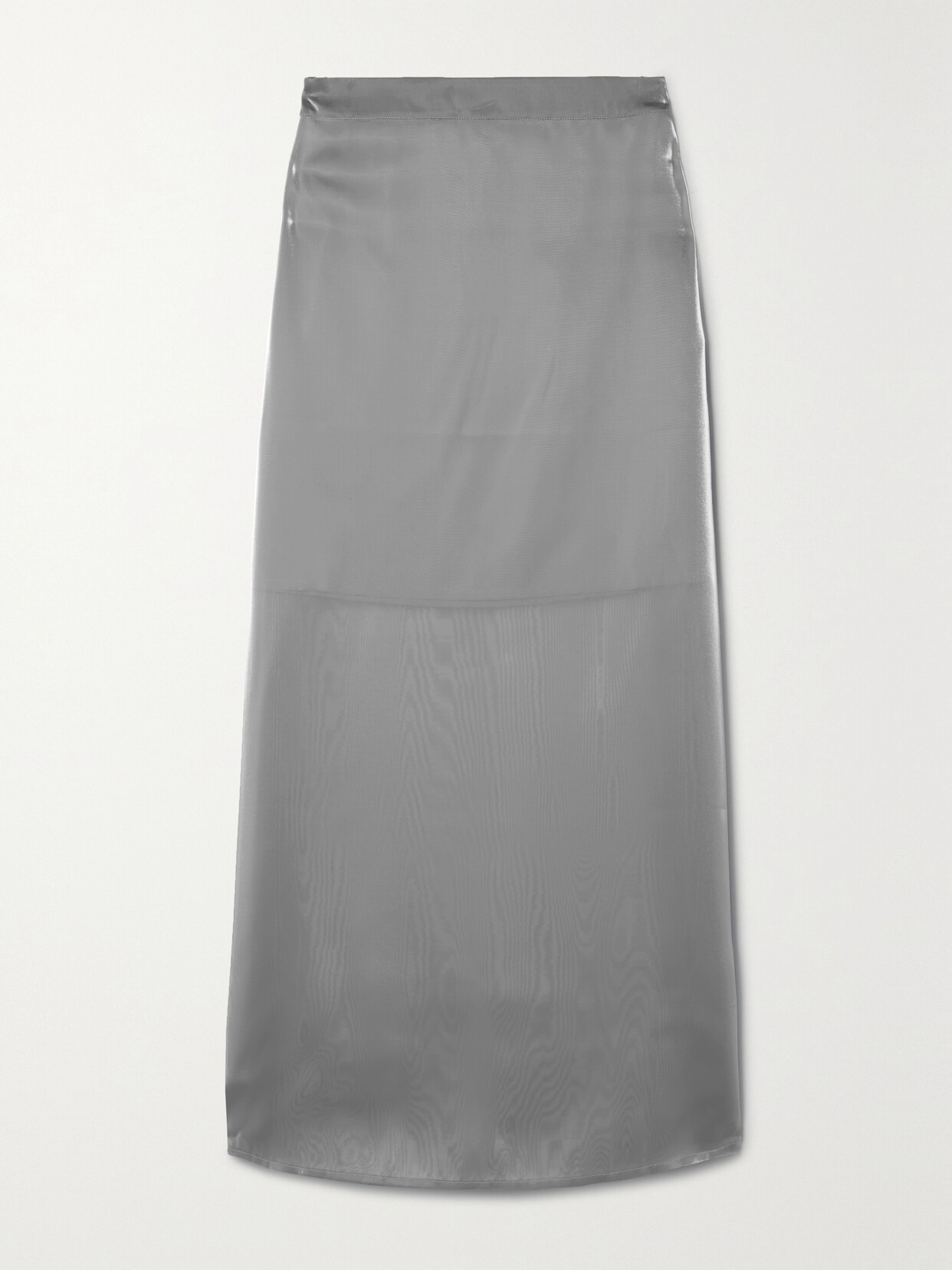 MCQ - Metallic Chiffon Midi Skirt - Silver 22 Awaiting product image