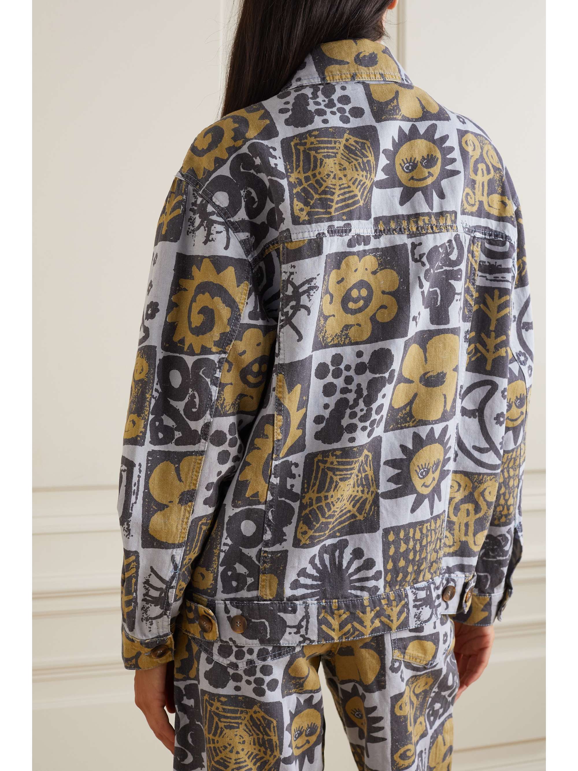 MCQ ALEXANDER MCQUEEN Biosis printed denim shirt jacket