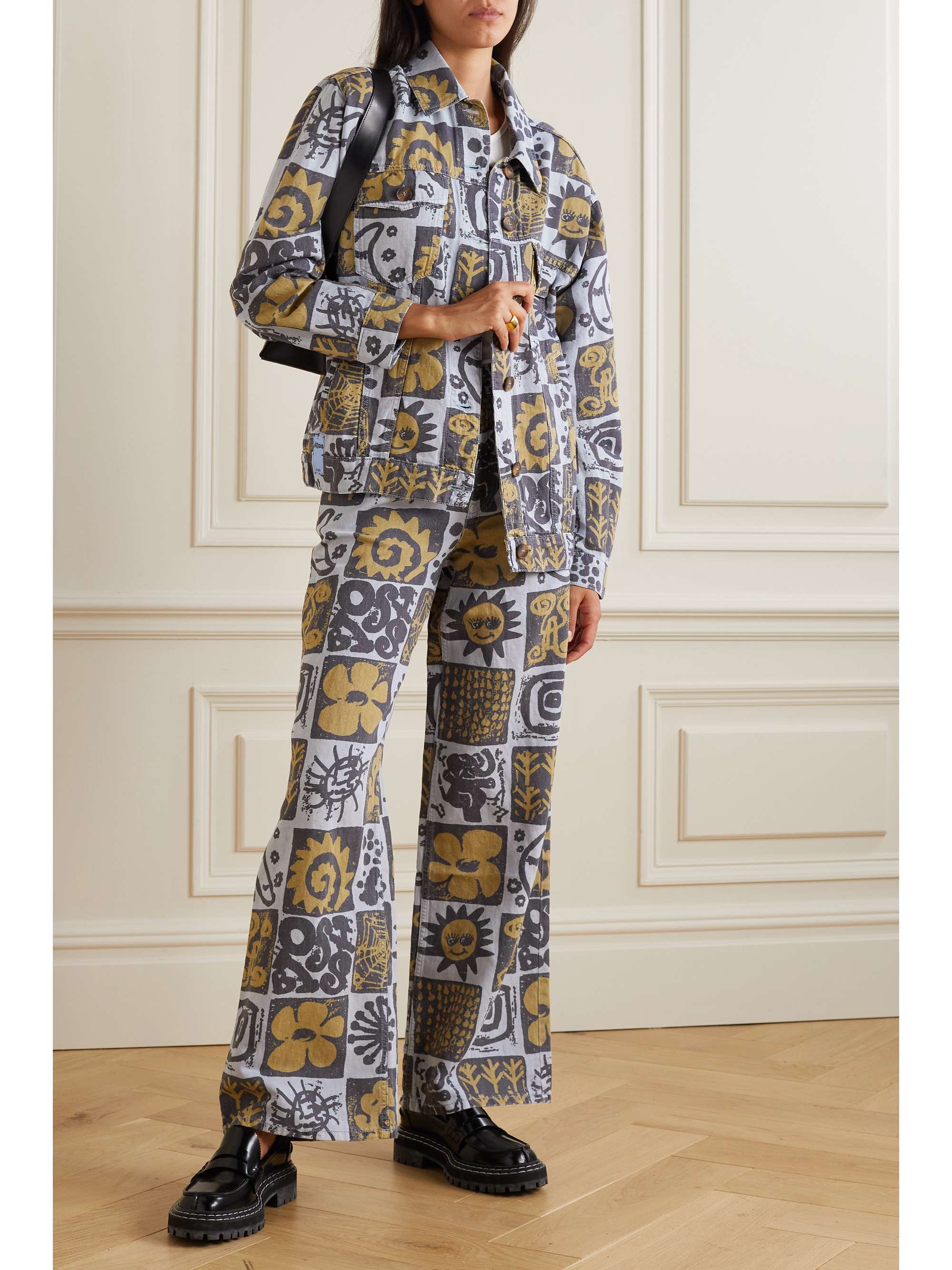 MCQ ALEXANDER MCQUEEN Biosis printed denim shirt jacket