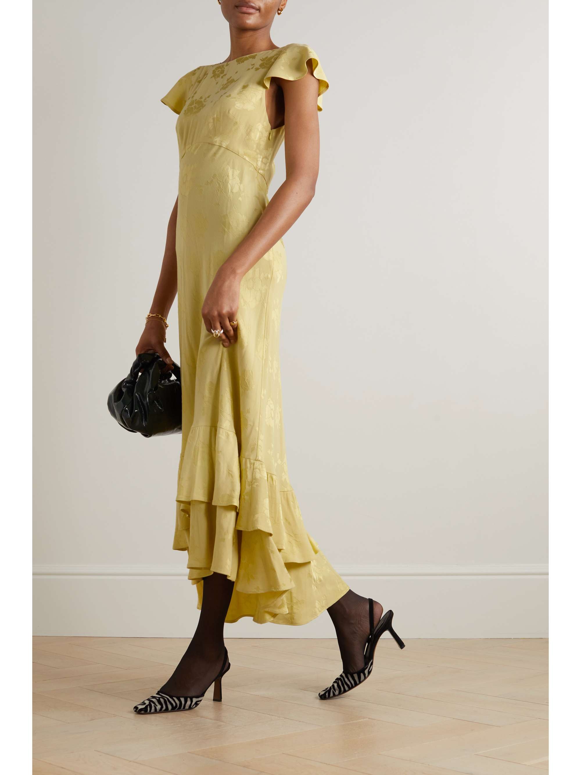 Rixo yellow dress 2025
