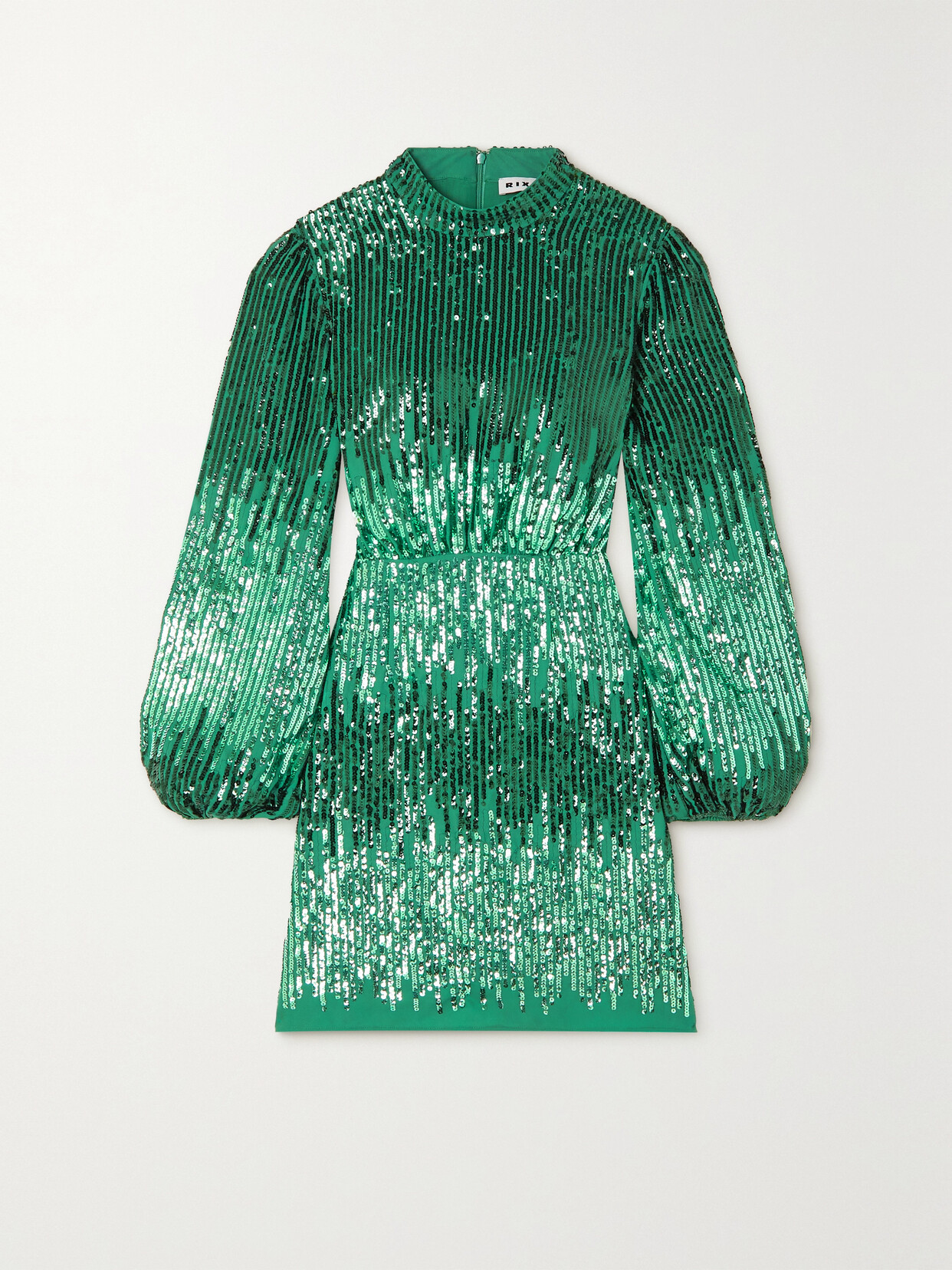 RIXO - Samantha Sequined Crepe Mini Dress - Green