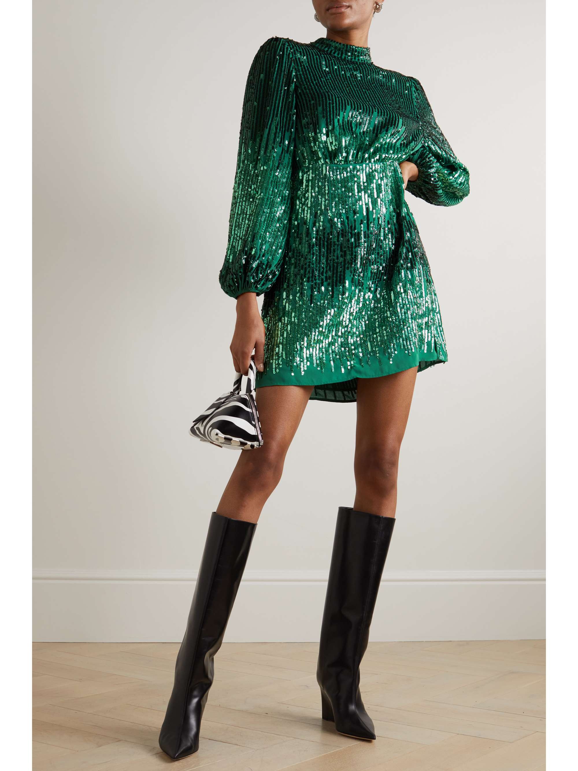 RIXO Samantha sequined crepe mini dress | NET-A-PORTER