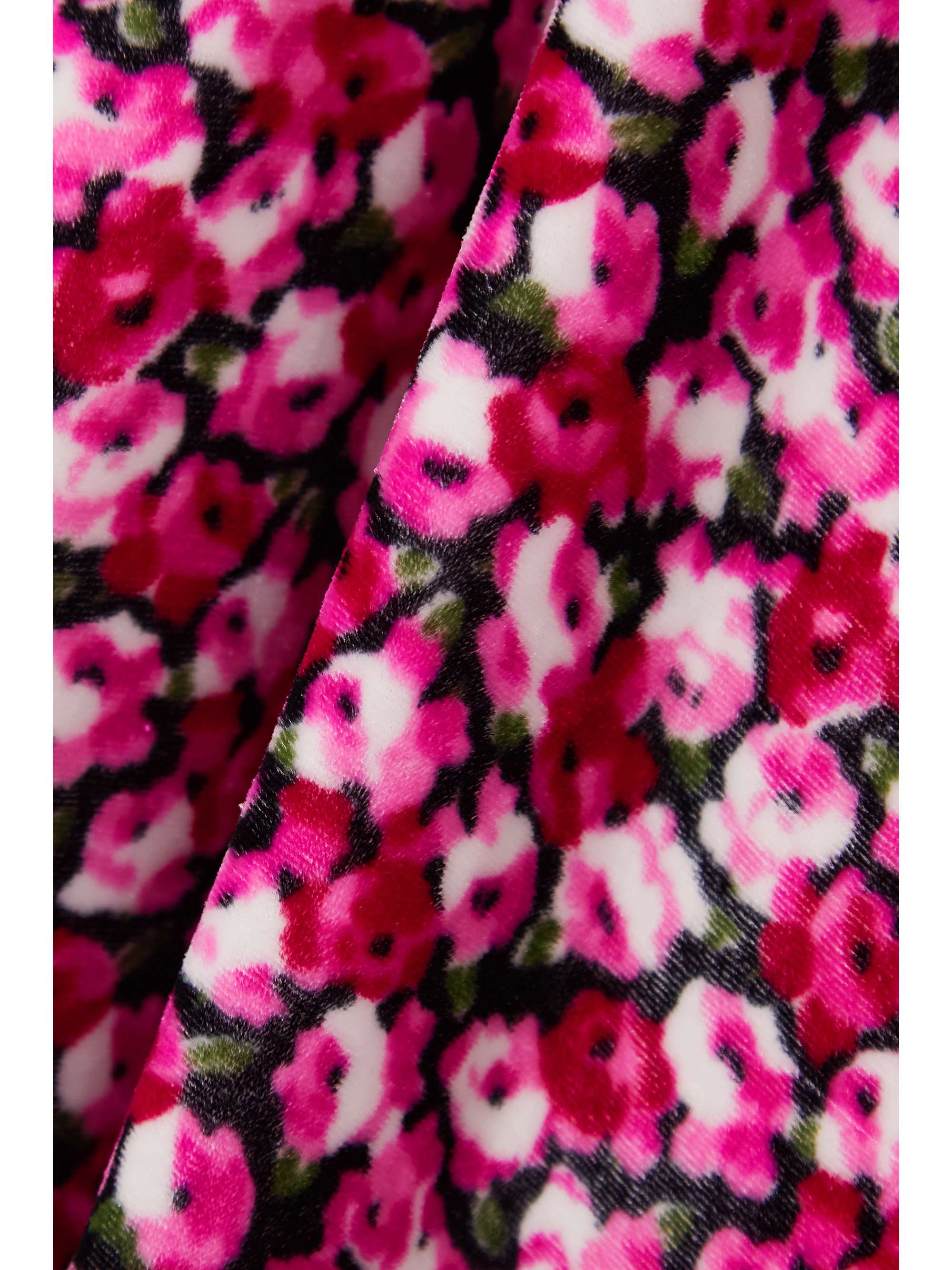 RIXO Karen embellished floral-print velvet midi dress