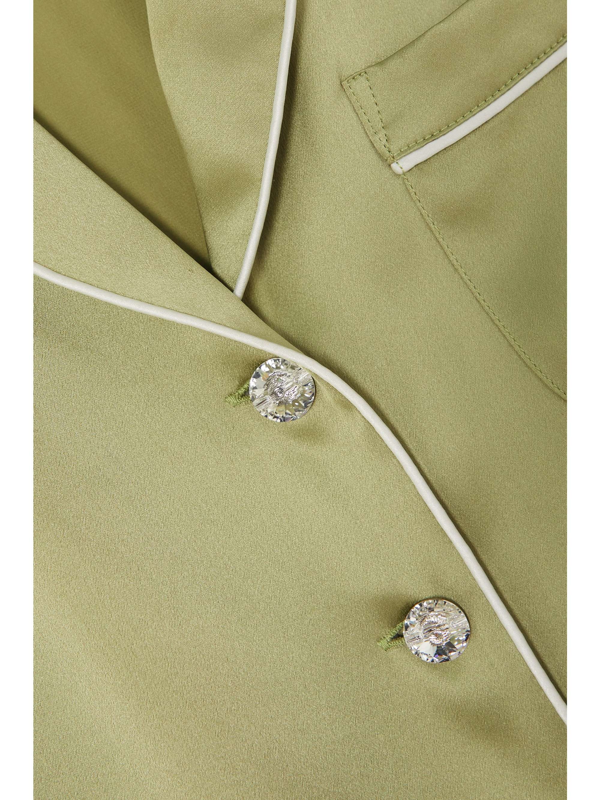 OLIVIA VON HALLE Coco silk-satin pajama set