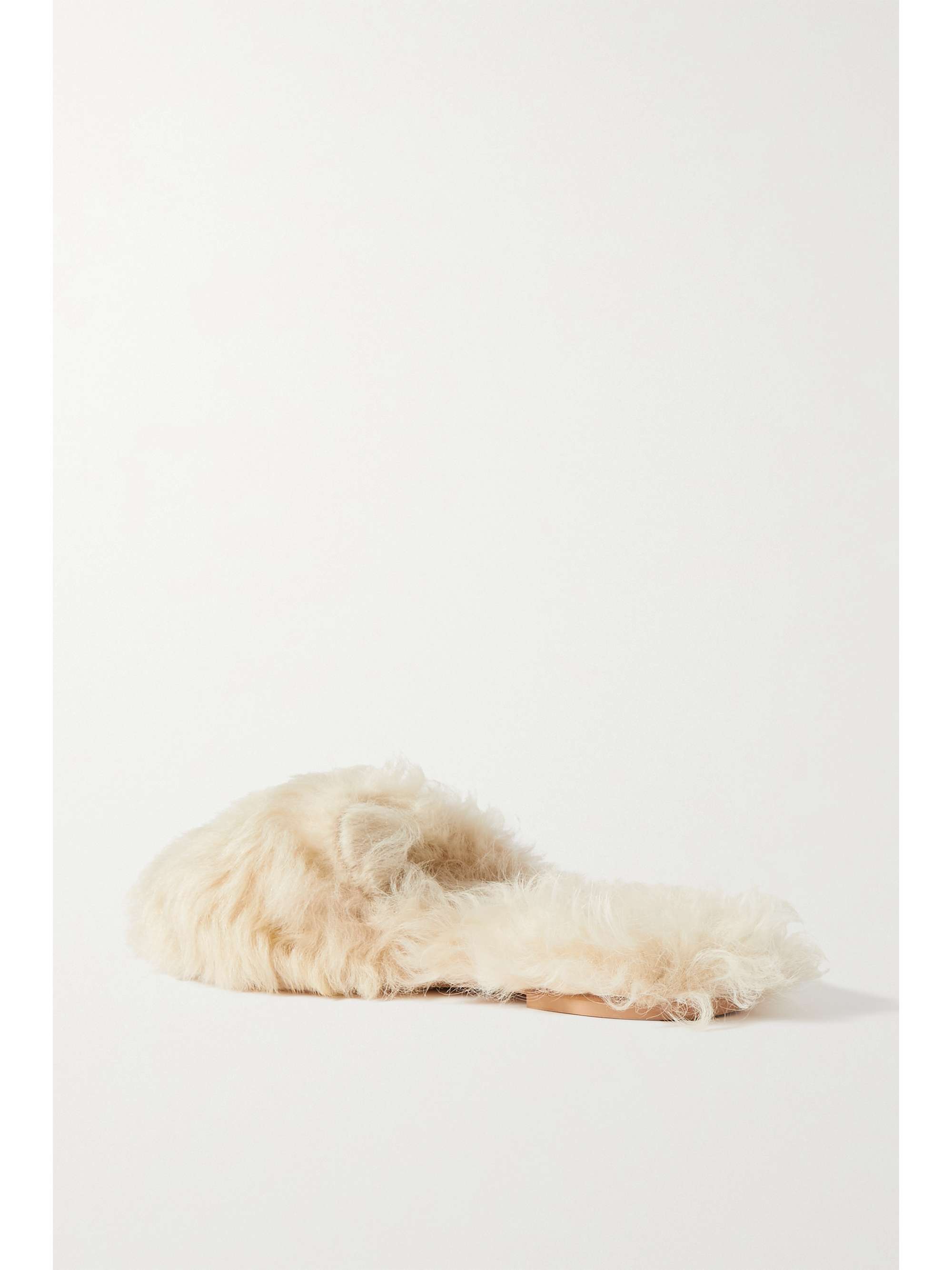 OLIVIA VON HALLE Contessa merino wool slippers